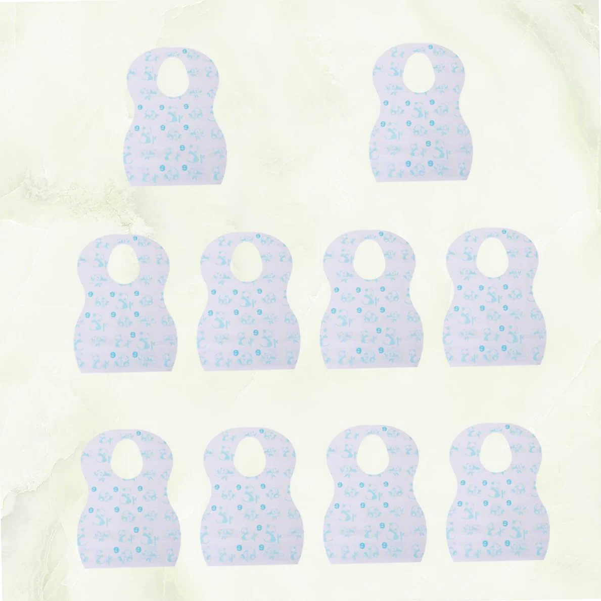 ifundom 30pezzi Bavaglini Usa e Getta Impermeabili Per Design Pratico Per Mantenere Tuo Pulito e Asciutto Stile Casual Variabile