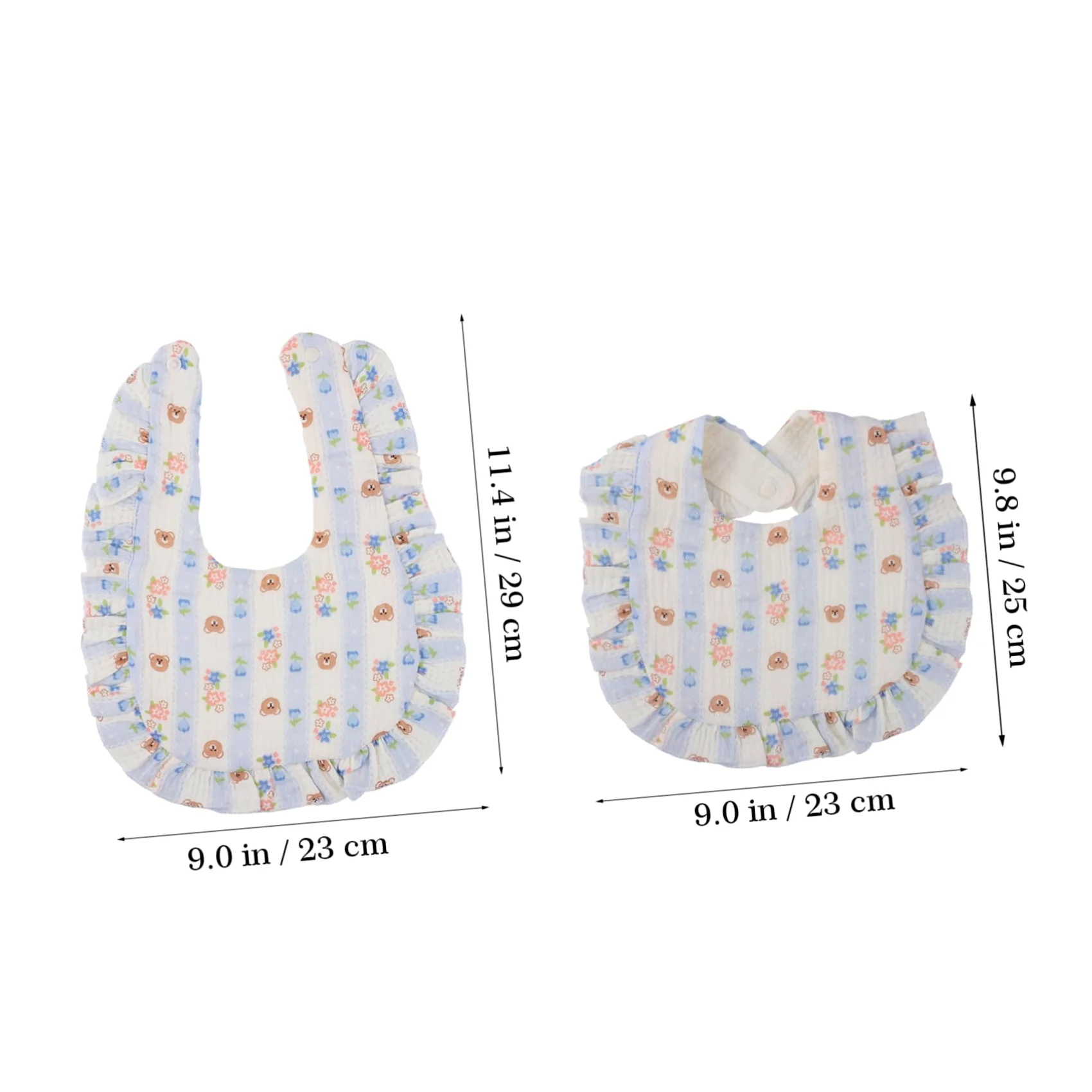 VALICLUD 12pezzi Bavaglini Assorbenti Muslin Per Ragazzo Ragazza Bavaglini Regolabili Con Chiusura Pulsante Per Pappa e Sbavature Unisex Morbido e Assorbente Per Comfort Quotidiano
