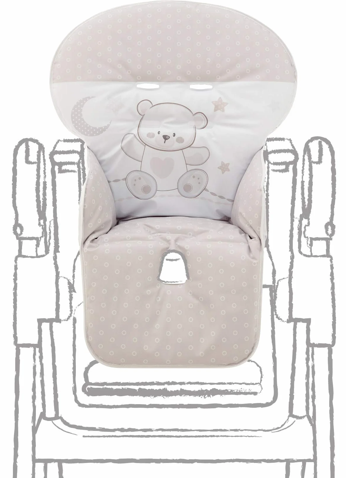 Italbaby Itb_Copriseggiolone Pvc Jolie Choco, misura universale. made in italy