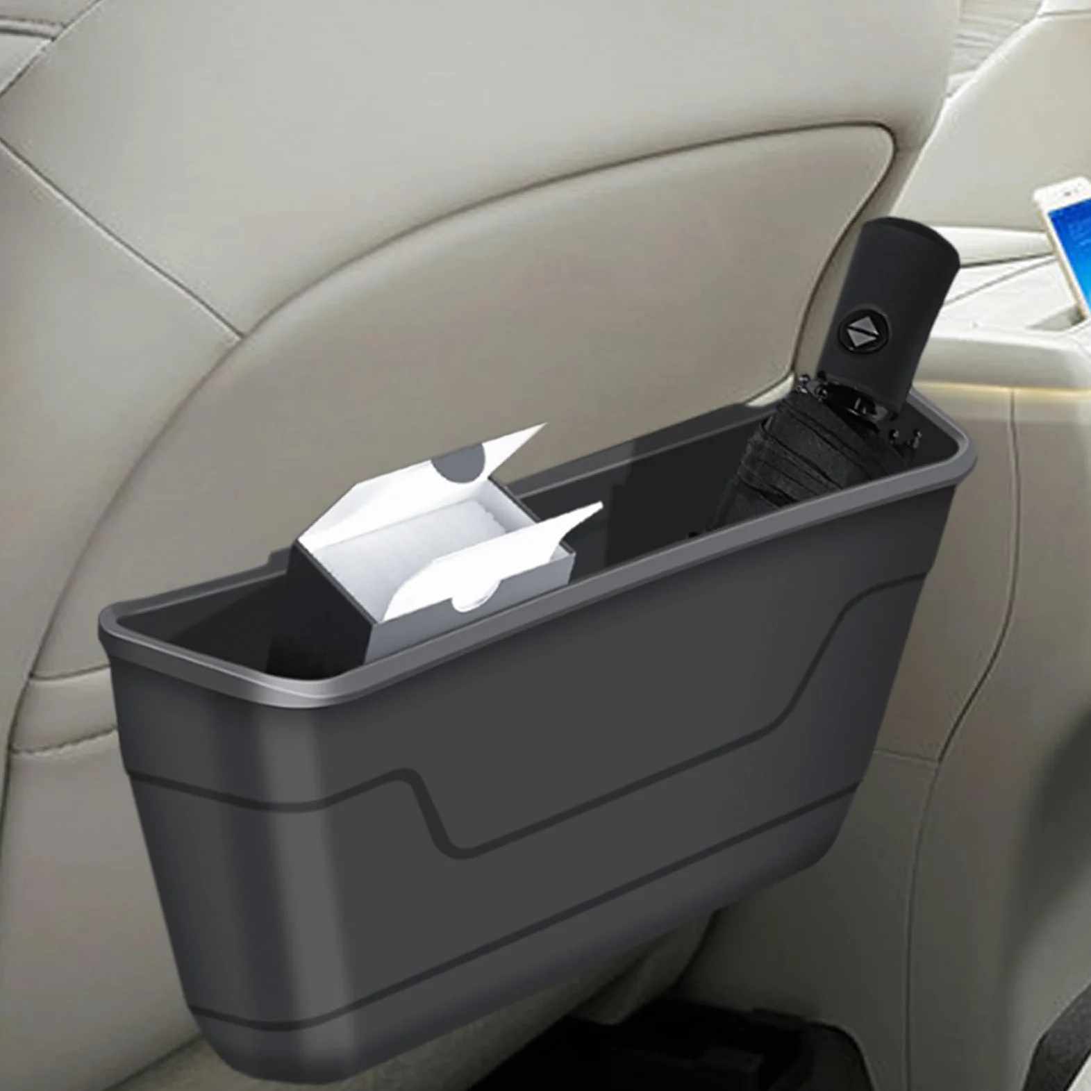 Scatola Portaoggetti Per Sedile Auto Posteriore Cestino | Scatola Portaoggetti Multifunzionale Per Sedile Posteriore Auto Per Viaggi, Gite Stradali, Uso Quotidiano E Pendolarismo