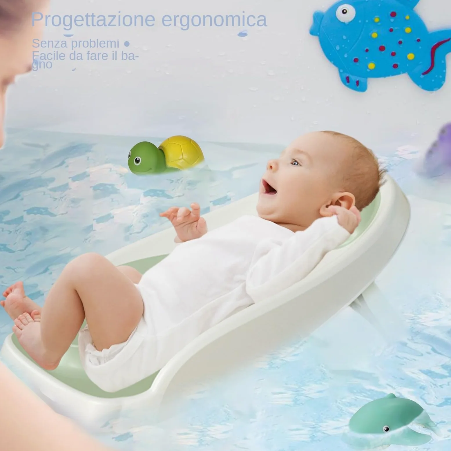 Supporto per bagnetto,Cuscino di supporto per bagnetto | Sedia da doccia per bambini Bather Easy Rinse,Supporto ergonomico per il bagno dei bambini, seggiolino per vasca da bagno, se
