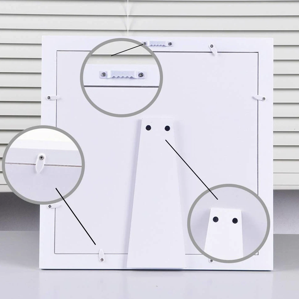 Cornice per impronte Bambino e Neonato Kit Impronta per Mani e Piedi del Neonato - Cornice per foto a inchiostro Porta Bracciali di Nascita Portafoto Regalo perfetto per bambini #4