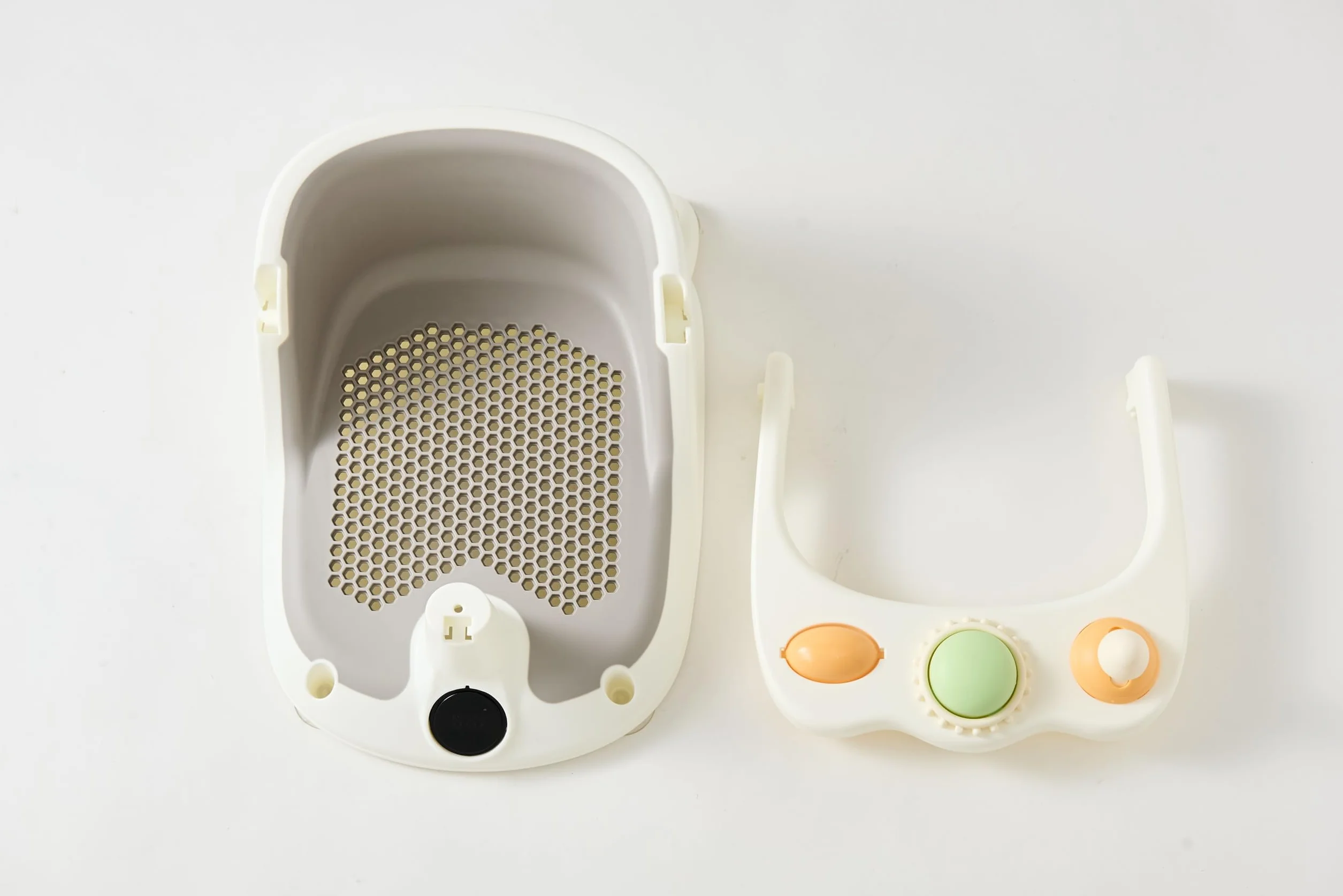 Seggiolino da bagno per bambini con termometro, antiscivolo, con monitoraggio della temperatura dell'acqua in tempo reale per proteggere dalle scottature, per il bagno sicuro dei neonati