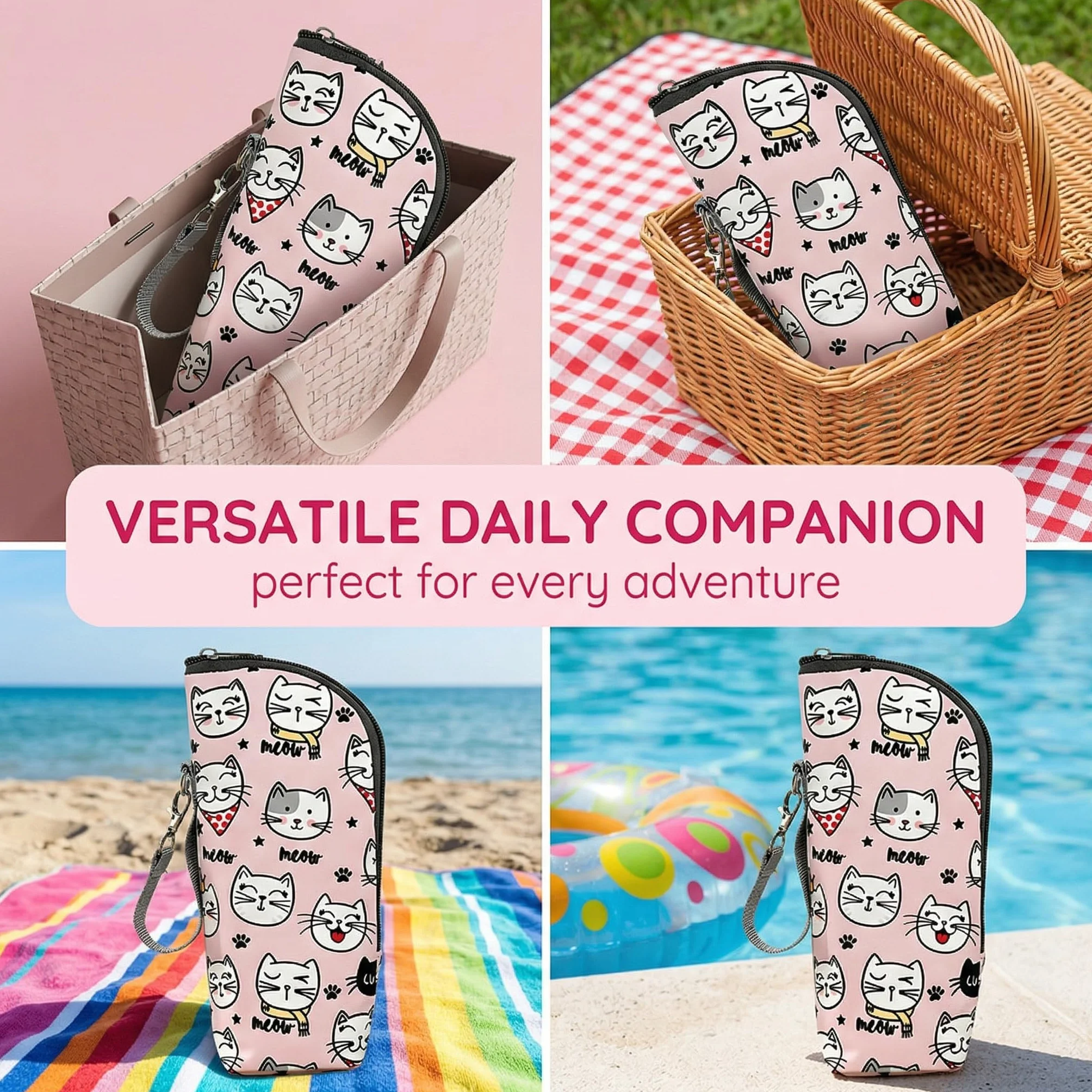 1 Pezzo Porta Biberon Termico Borsa Termica per Biberon - Porta Biberon Portatile con Strato Isolante - Per Scorta Latte, Acqua e Viaggi