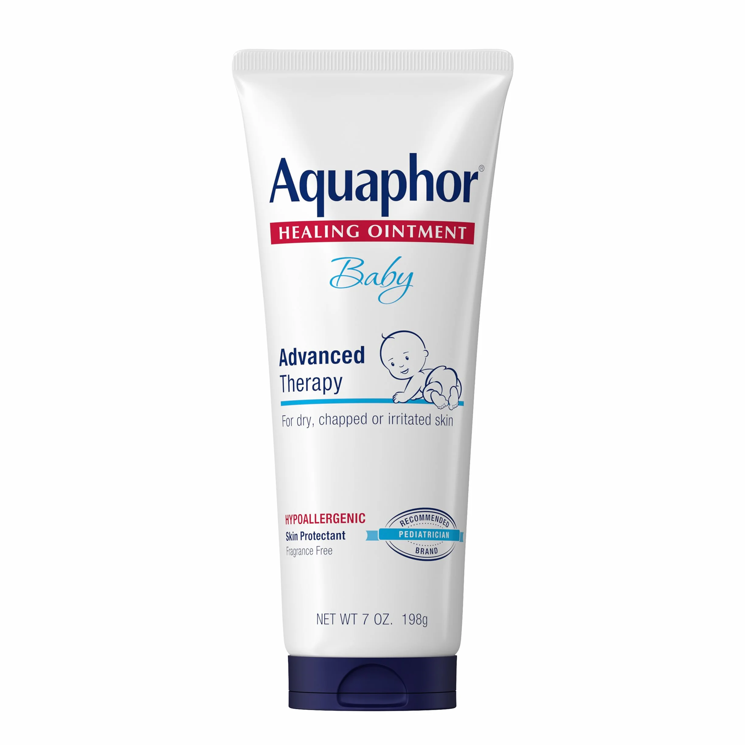 Aquaphor Baby Healing Ointment, Diaper Rash and Dry Skin Protectant, 7 Ounce