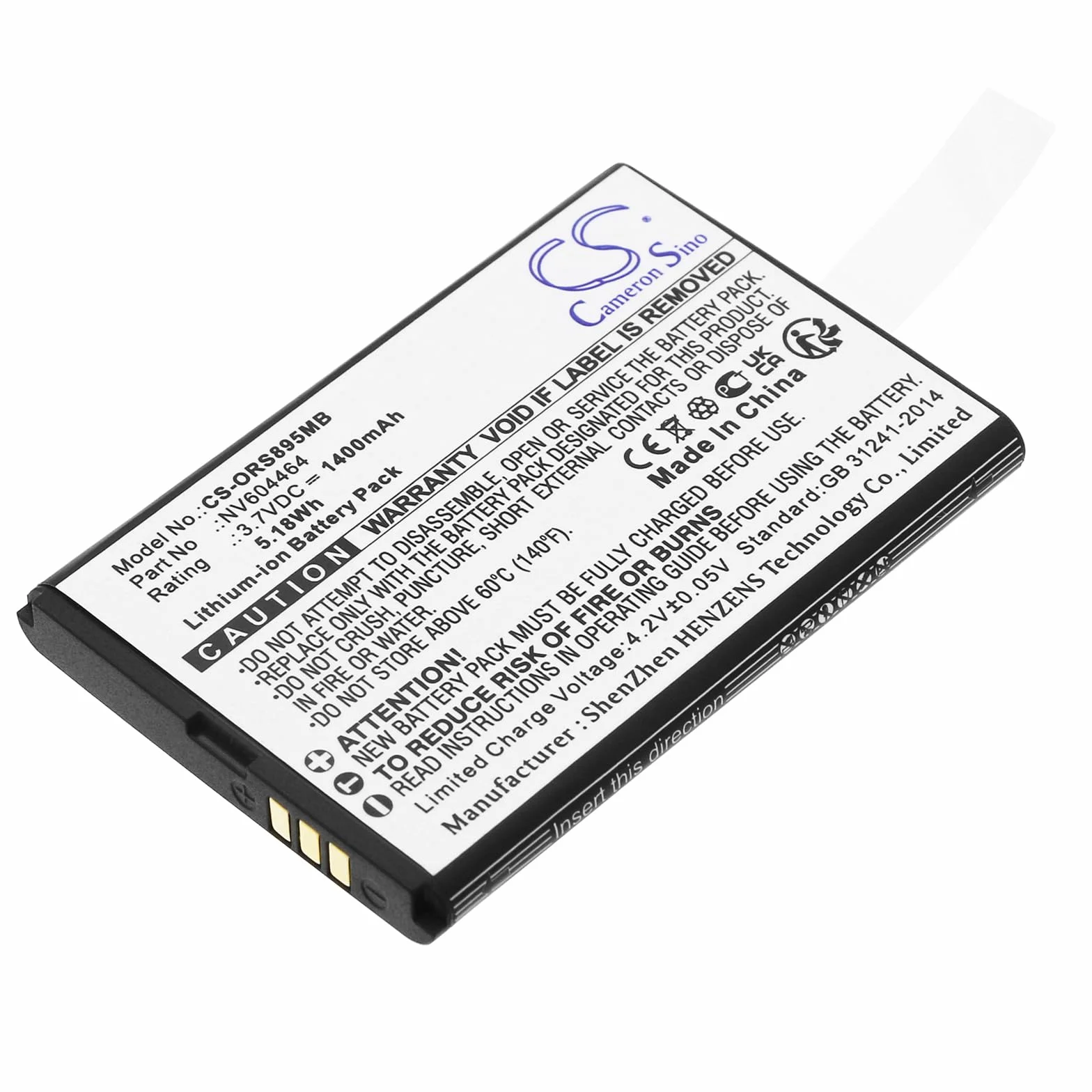 TECHTEK Batteria 1400mAh compatibile con [Beurer] 952.10, BY 110, JBY 100, per [Lionelo] Babyline 8.1, per [Beaba] Babyphone Audio Simply Zen+, per [Oricom] Secure SC740, Secure SC895 sostituisce NV6