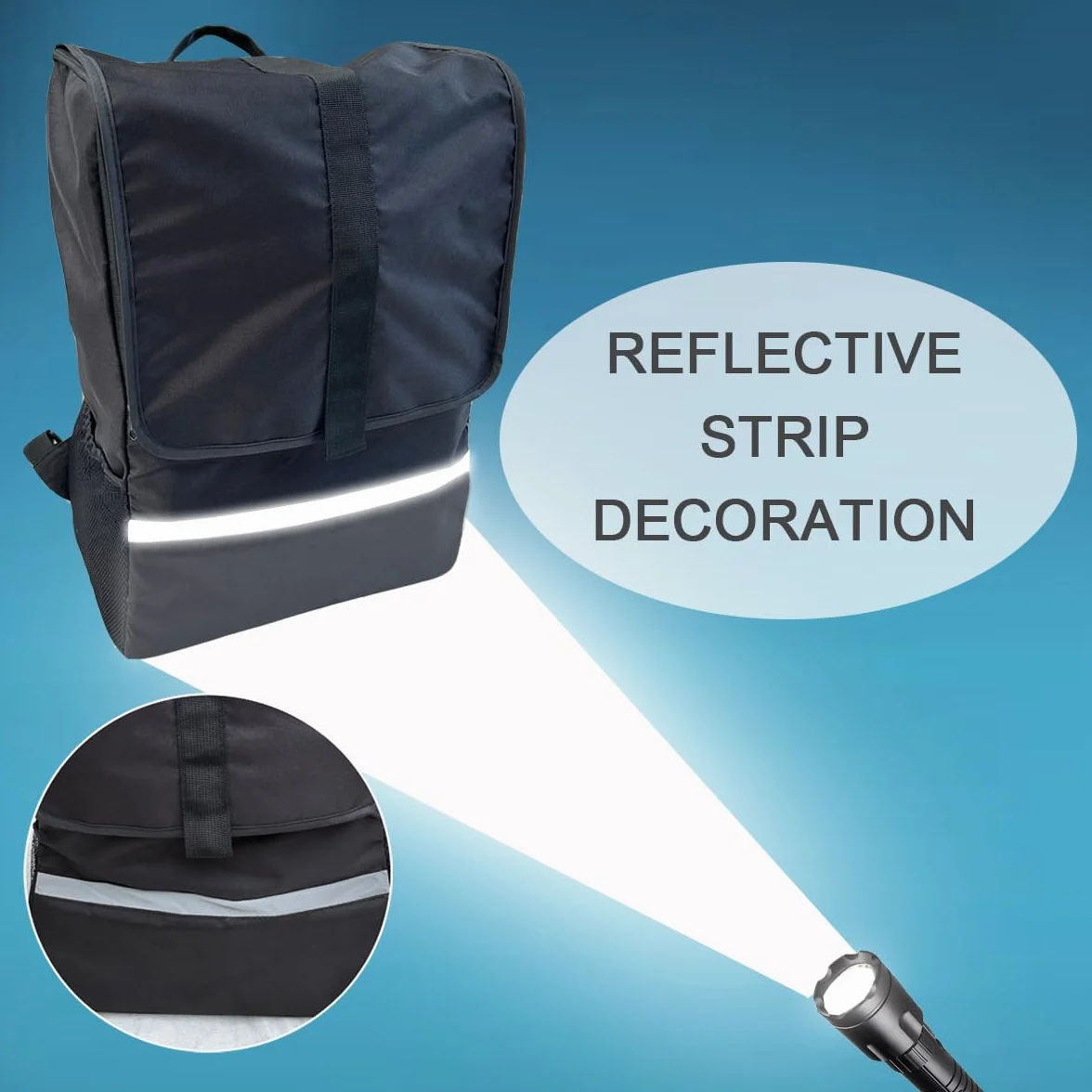 Borsa da viaggio pieghevole per passeggino compatibile con passeggini della serie Cybex (come Libelle, Coya, Beezy) - Dimensioni grandi e piccole - Tessuto resistente, Nero , Small Size (35*20*50CM)