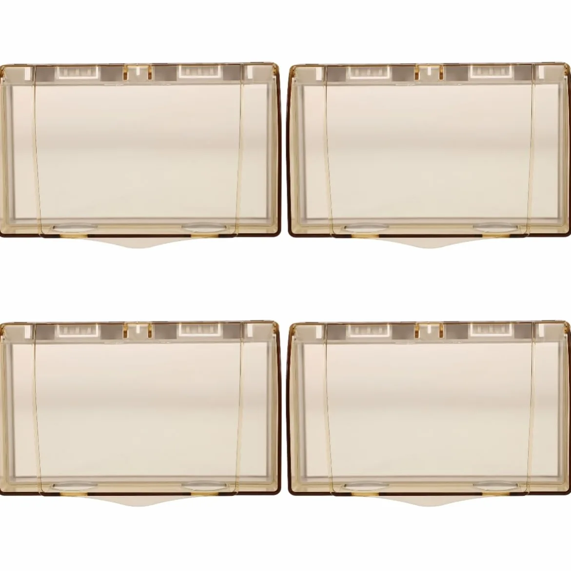 4 Pezzi Copriprese Elettriche Adesivo per Bagno Copertura per Prese Muro Protezione Elettrica Riutilizzabile con Design Pratico Facile Installazione
