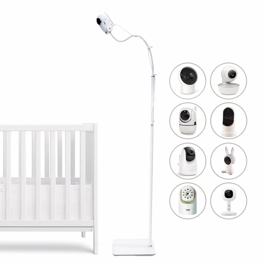 goozie Supporto da pavimento per baby monitor, compatibile con i modelli di fotocamera universale Babysense, Boifun, Hellobaby, GHB, Tapo, Vtech e tutte le fotocamere con vite da 1/4 di supporto per