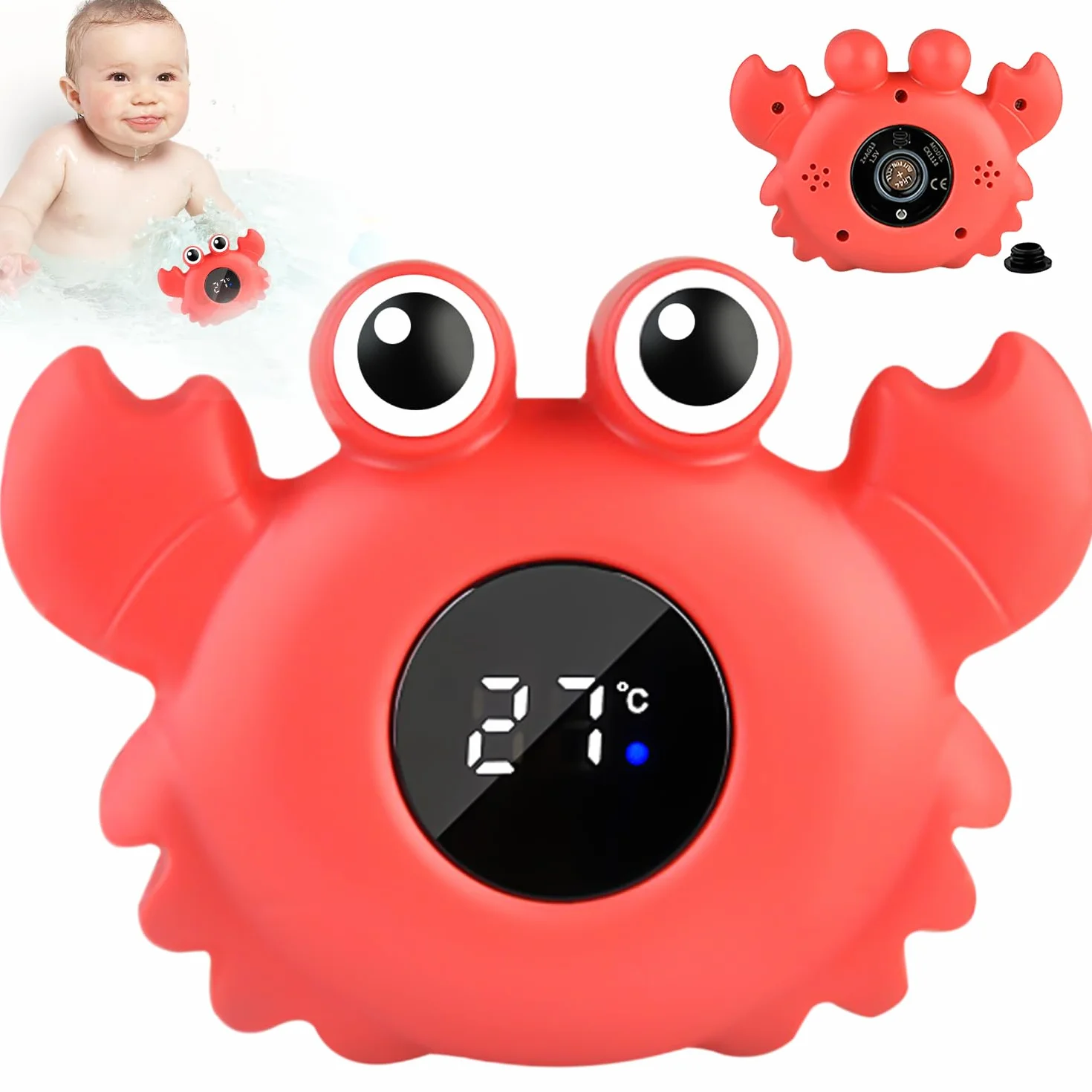 Termometro da Bagno per Bambini: Nizirioo Termometro Digitale per Vasca da Bagno con Spia LED, Funzione di Avviso di Temperatura per Giocare Nella Vasca da Bagno e Fare il Bagno Sicuro