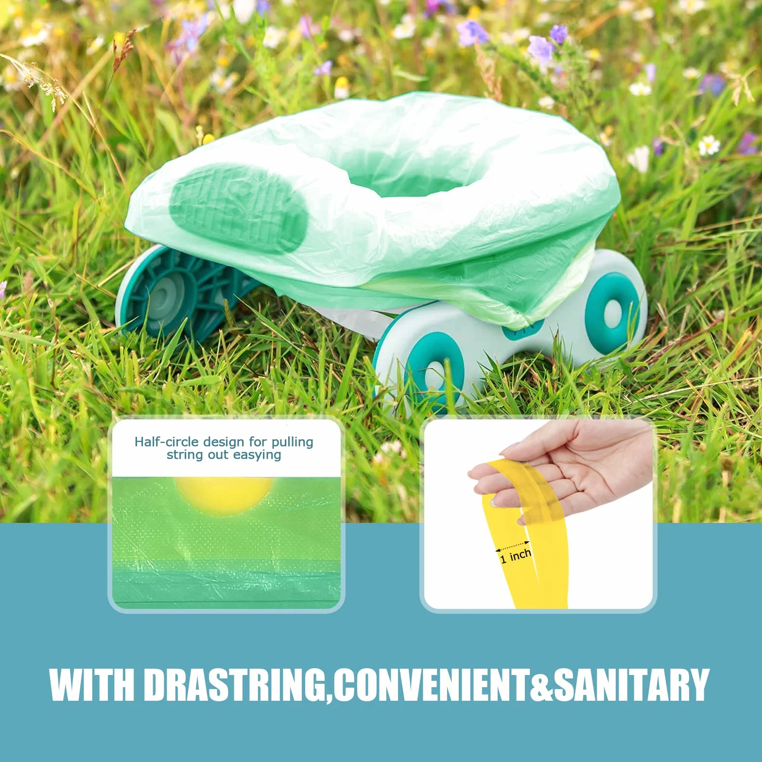 Sacchetti Per Fodere Per Vasino Da Viaggio Portatili Universali Con Coulisse Per Addestramento Del Vasino Per Bambini Borsa Per Pulizia Usa E Getta Per Bambini Bambino Adulti Animali-90 Pezzi