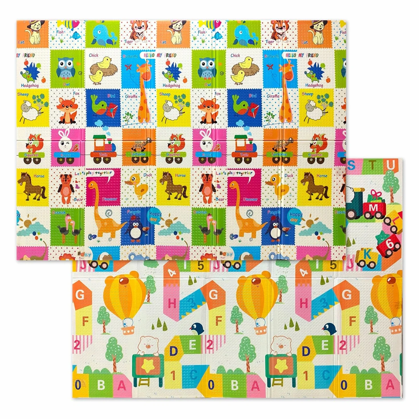 GIODICART Maxi Tappeto Gioco Pieghevole Primi Passi per Neonati e Bambini cm 200x150 - Alto Spessore 10mm