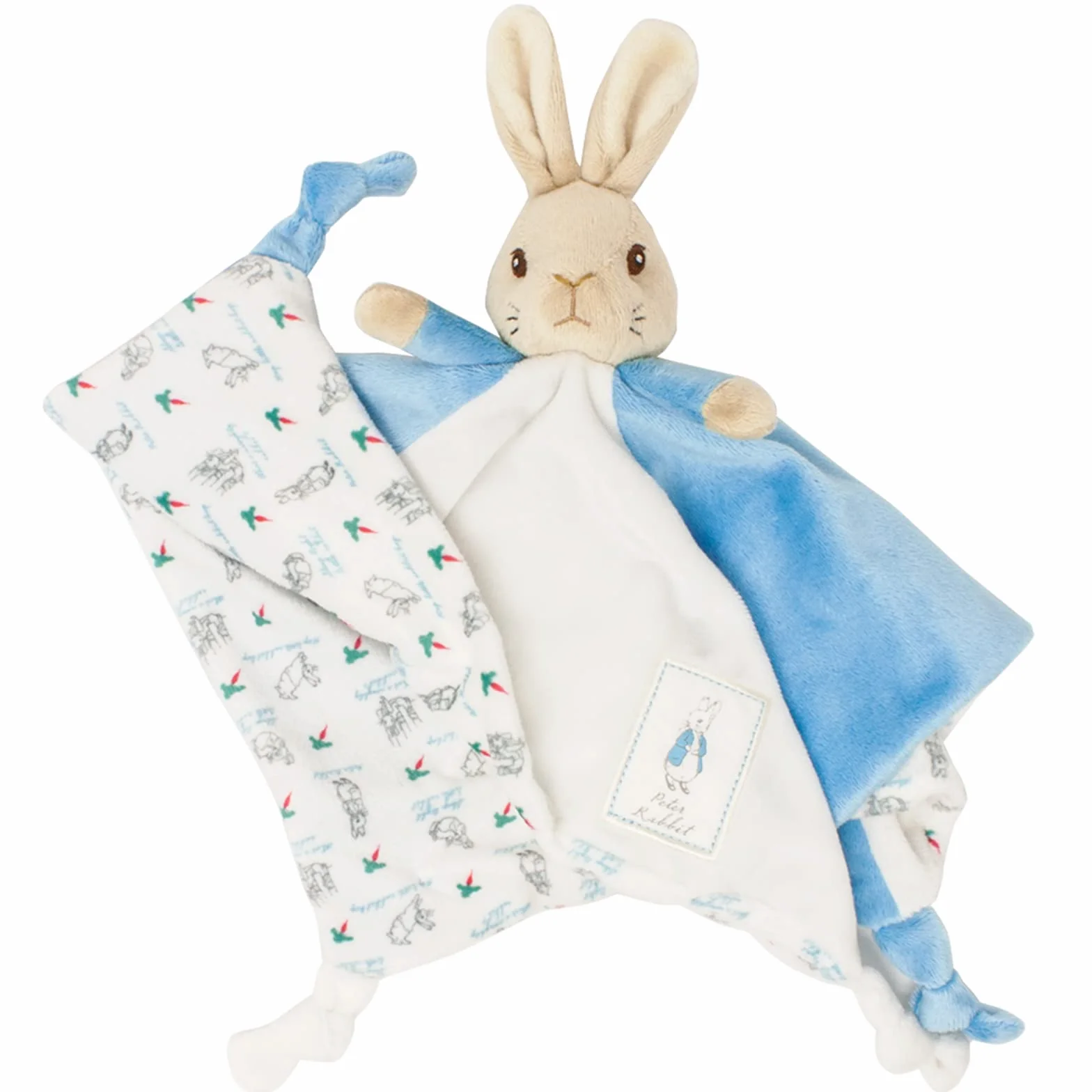 Official Peter Rabbit Comfort Blanket - Beatrix Potter Soft Toy for Babies and Toddlers