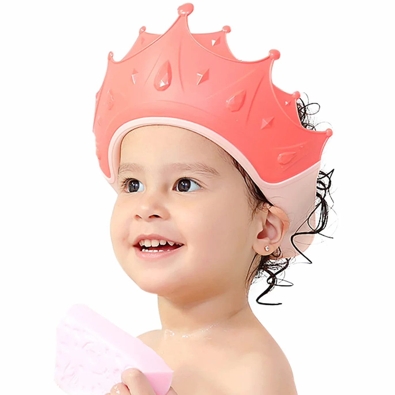 FUNUPUP Cappello Doccia Bambini, Visiera Doccia Bambini Cuffia Doccia Bambina Regolabile in Morbido Silicone