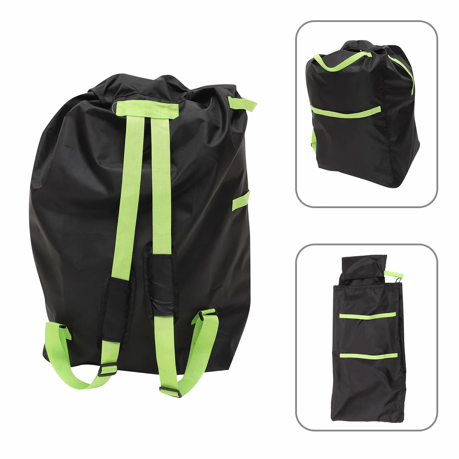 PRETYZOOM Borsa per Passeggino Oxford Nero, Facile da Pulire e Resistente, per Viaggi e Protezione del Passeggino Durante Trasporto