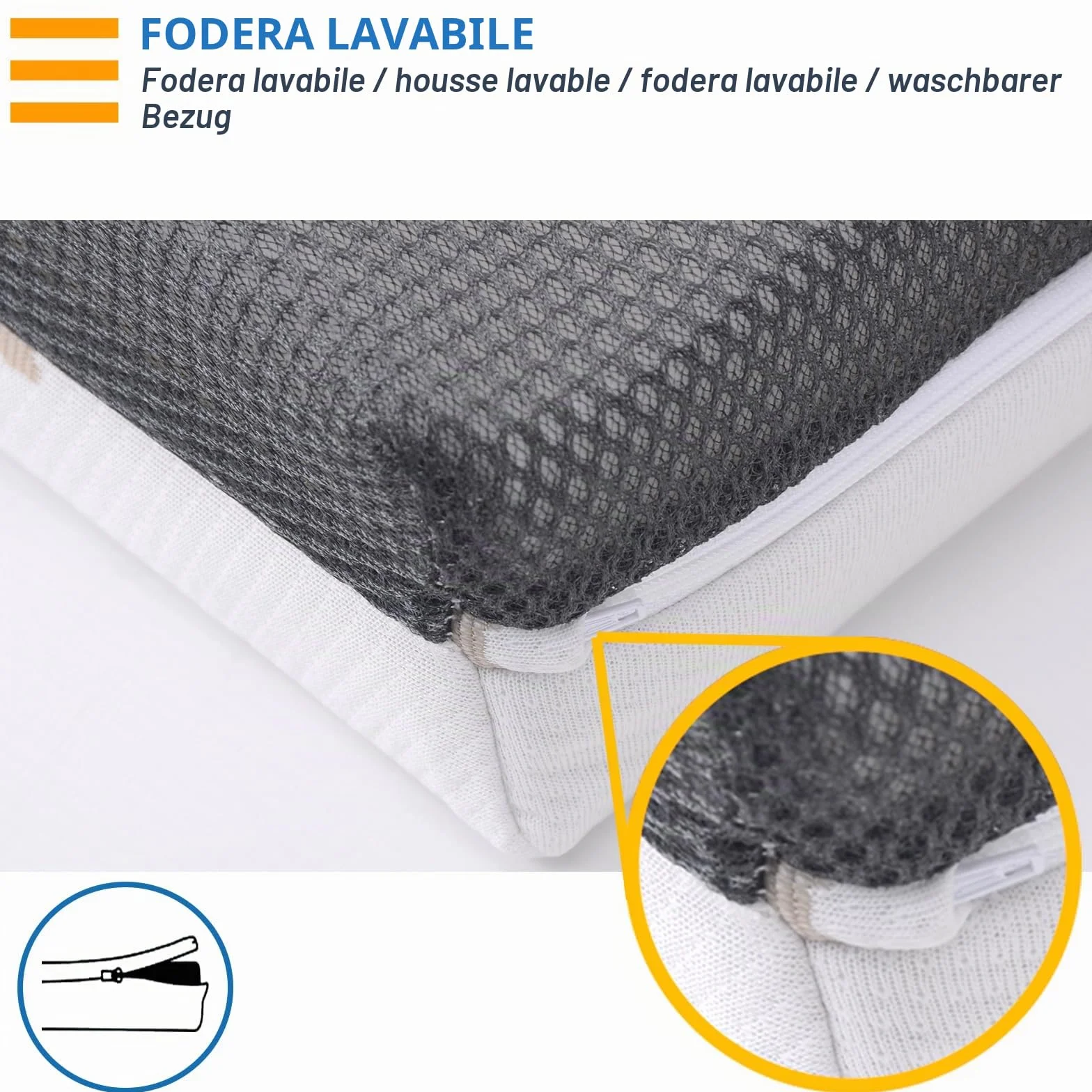 PEKITAS Materasso Co-Sleeping per Lettino, 50 x 83 cm, Spessore 10 cm, Traspirante, Ibrido, Reversibile, Rivestimento Doppio Lato, Sfoderabile e Lavabile, Antisoffoco per Culla del Bambino