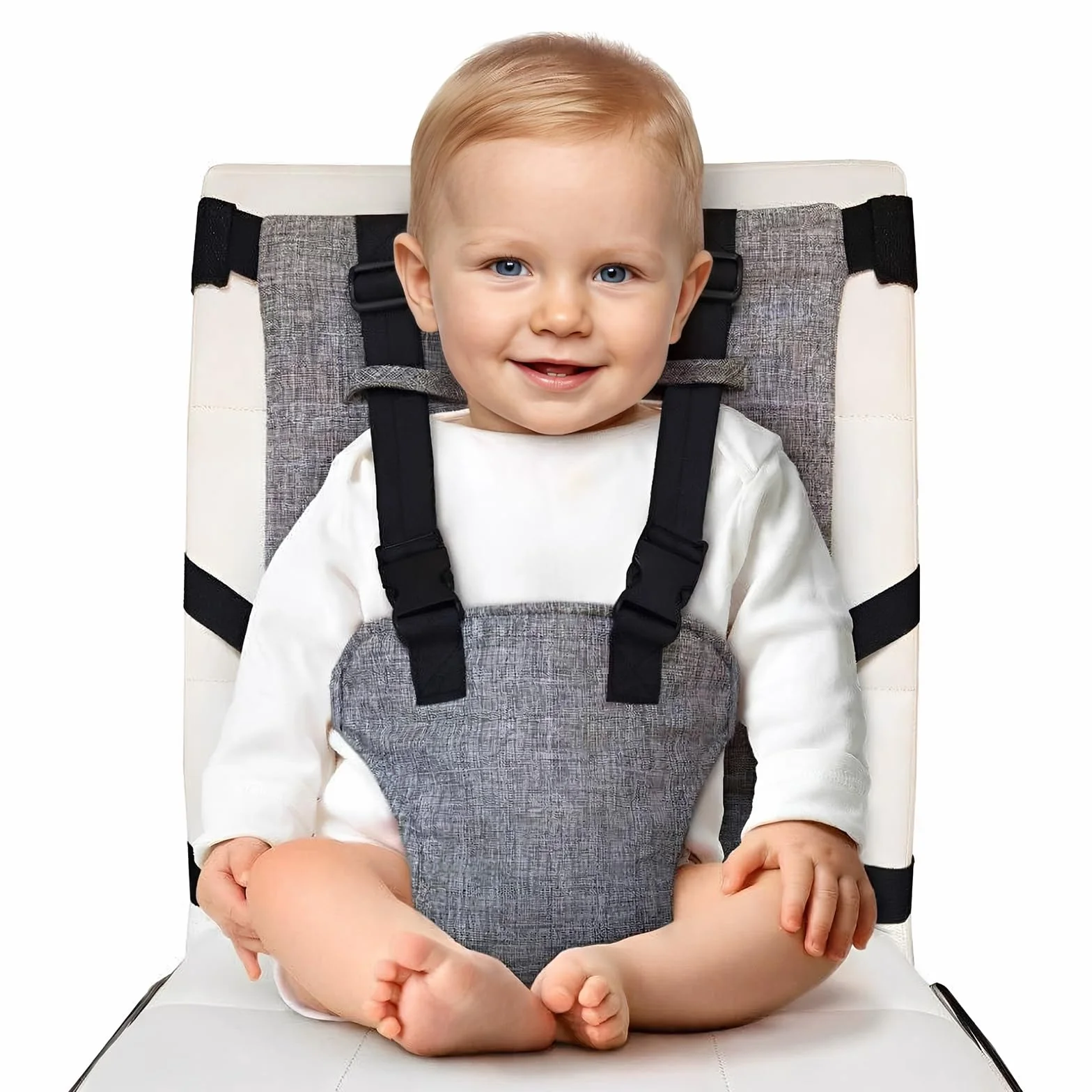 Cinturino per Seggiolone Pappa, Sedia Imbracatura Portatile per Bambini Lavabili, Sdraietta Neonati Passeggino, Morbido Confortevole