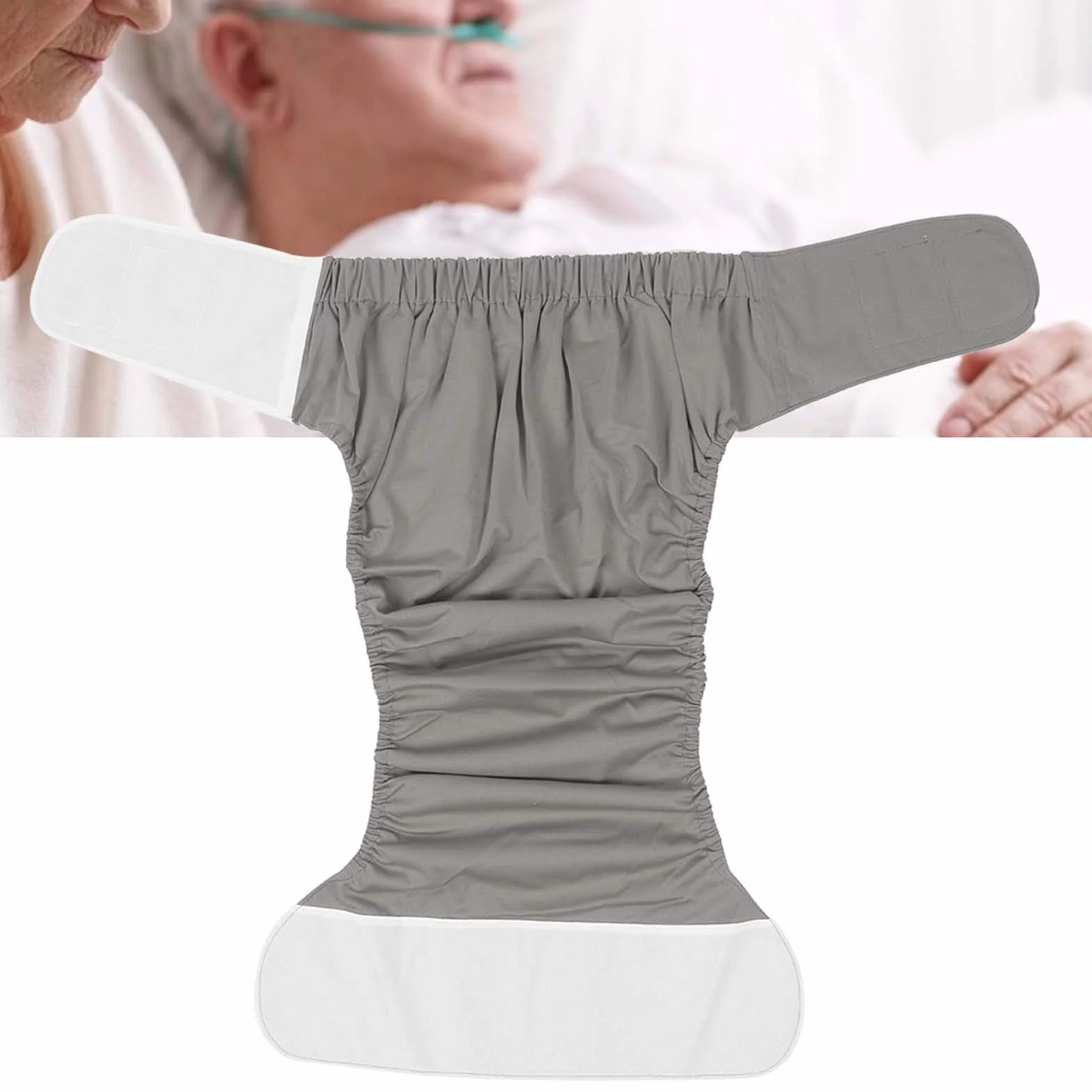 Pannolini Nuoto per Adulti, Pannolini Nuoto Impermeabili, Pannolini di Stoffa Riutilizzabili, Pantaloni per Pannolini per Anziani, (Taglia unica (misura 1'5 a 3'8 di