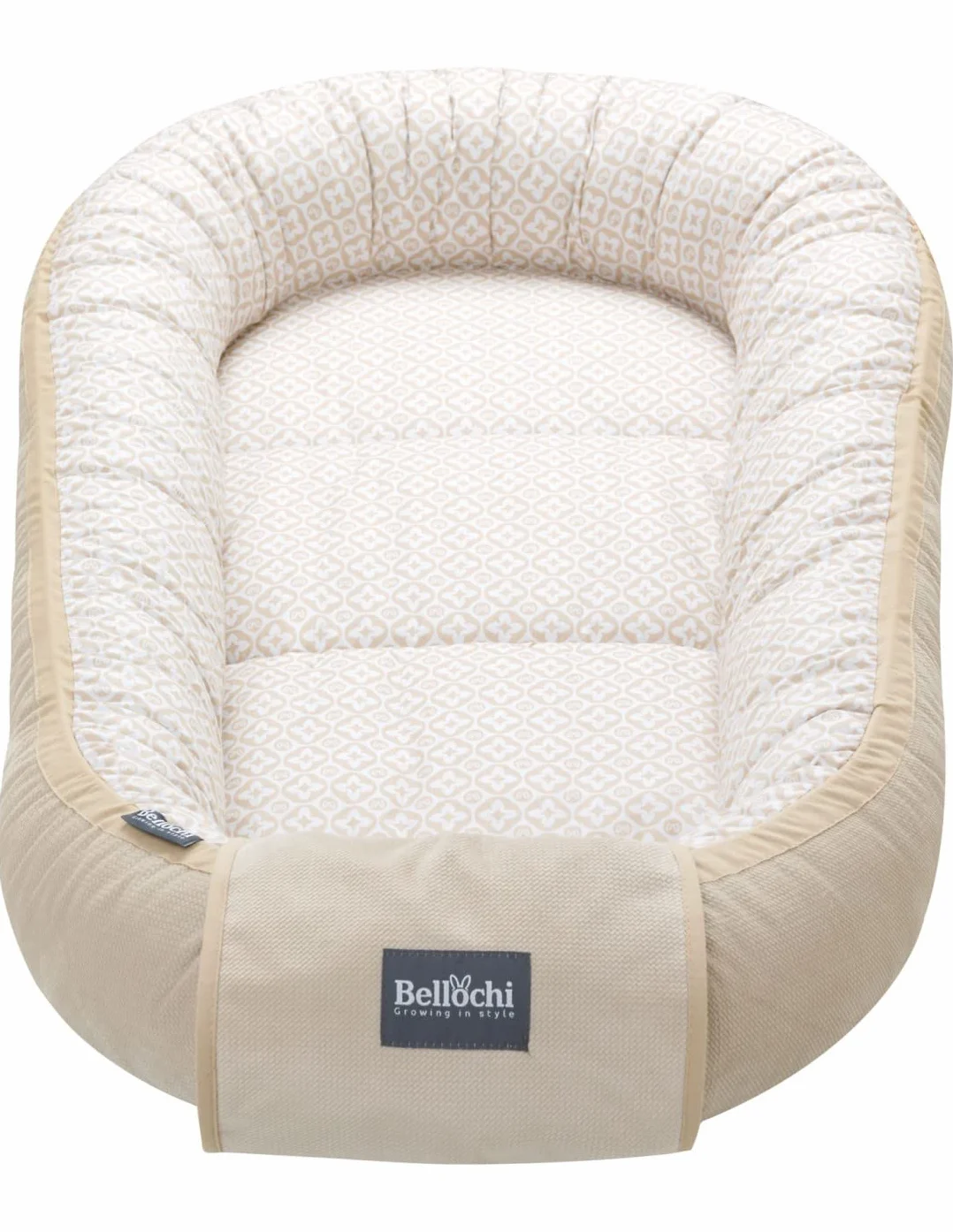 Bellochi Riduttore Lettino per Neonato, Riduttore per Culla - Antisoffoco, Cotone e Velluto - Cuscino Riduttore, Cocoon a Baby, Baby Nest - 90 x 60 cm (Lux)