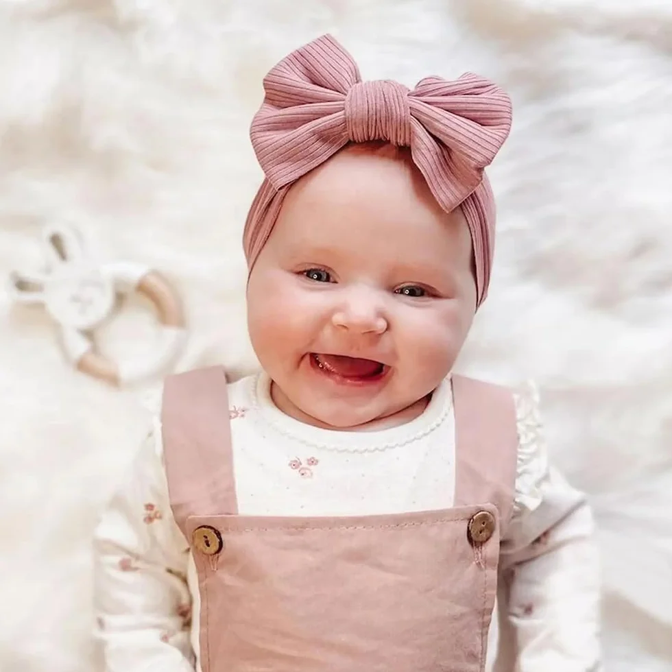 2 Pezzi Fascia Elastica, Accessori Neonata, Fascette Per Capelli Per Fiocchi, Regalo Per Bambini Per Foto,Bianco Baby Girl Fasce in nylon Bowknot Fasce elastiche
