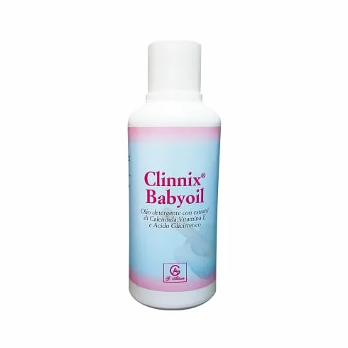 Clinnix Babyoil Olio Detergente con Calendula, Vitamina E e Acido Glicirretico 500 ml