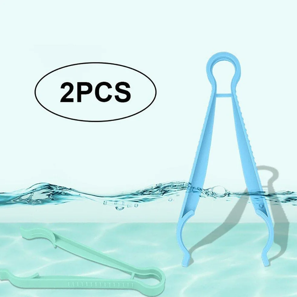 Pinze 2 Pezzi Pinze per Bambini Infantile per Alimentazione per Bambini Morsetto Clip per Biberon per Alimentazione di Latte Morsetto Clip di Ciuccio Anti -Slip