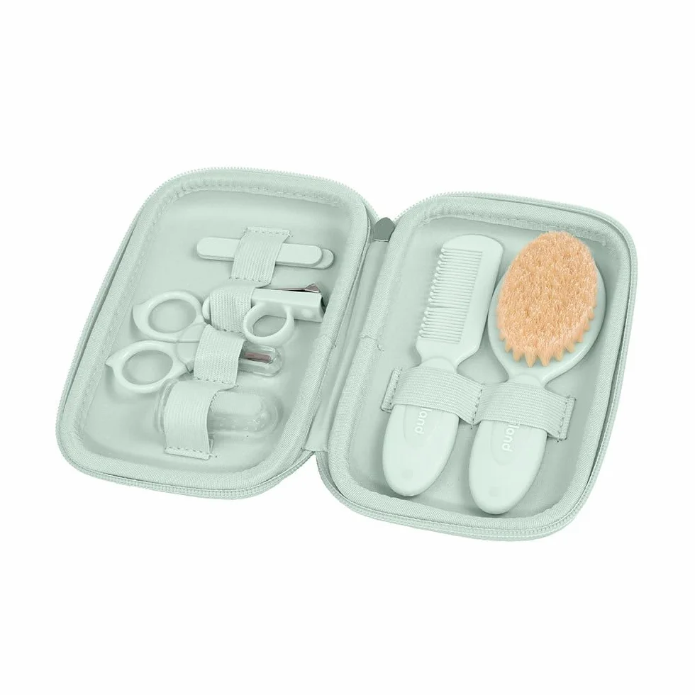 Miniland Baby Kit Mint. Borsa da toilette con articoli per la cura del bambino.