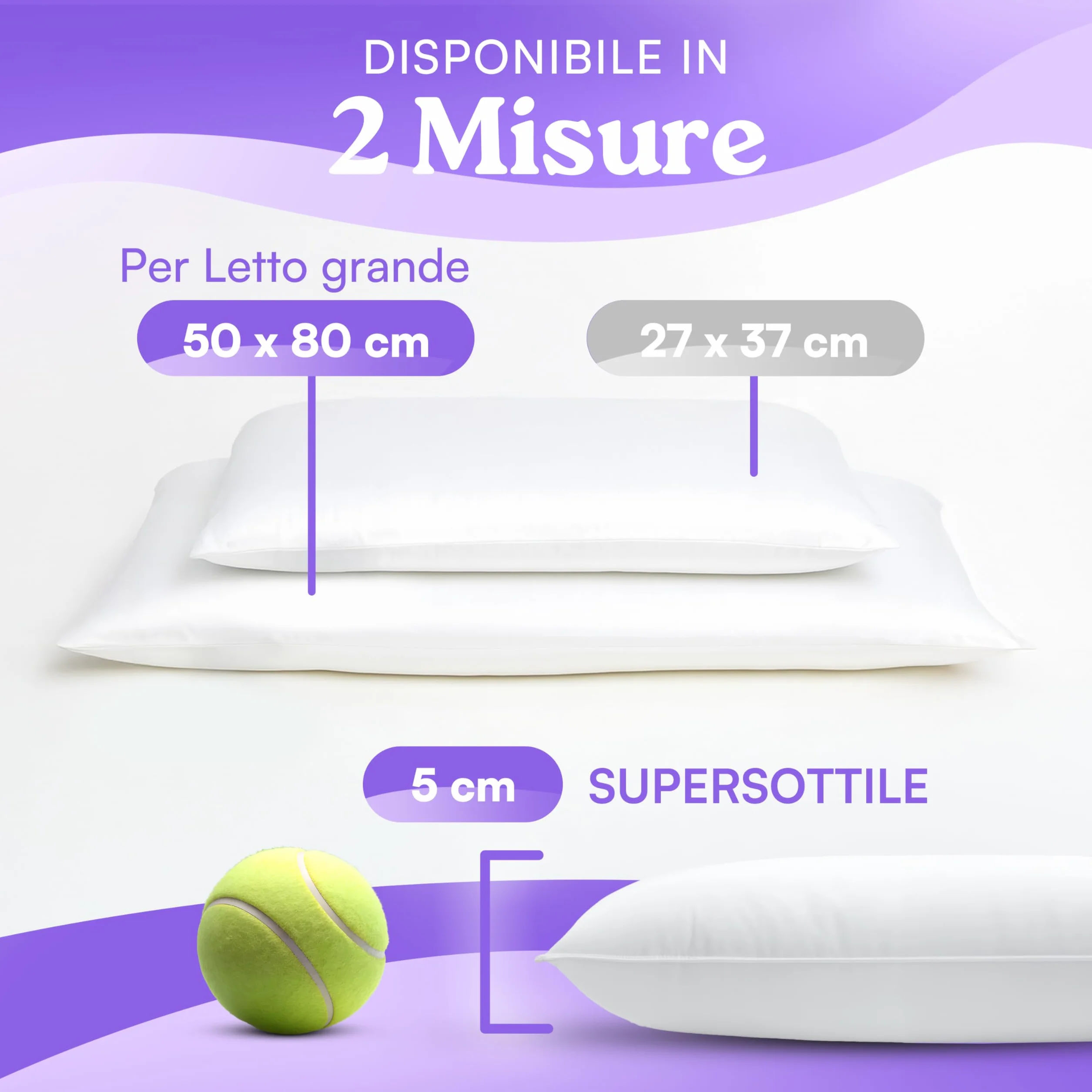 ER RELAX Cuscino Antisoffoco per Bambini BASSO 50x80 altezza 5cm per Letto Grande. Guanciale BASSO, Anallergico, Traspirante, Rivestito con Fodera 100% Cotone. Made in Italy (1)