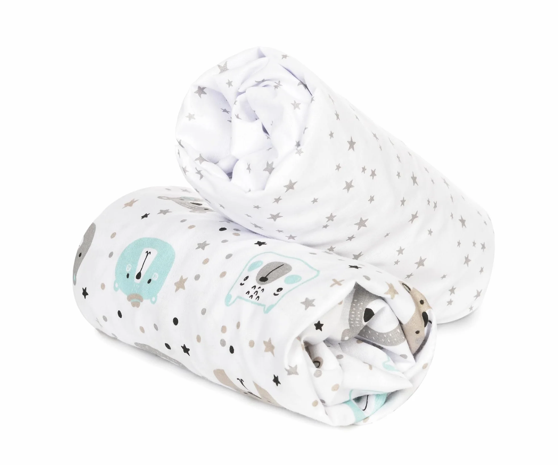 FlyIdeas Set 2 Lenzuola con Angoli per Culla Next to Me 50x83 cm – 100% Cotone Morbide e Traspiranti – Adatte a Culle Co-Sleeping