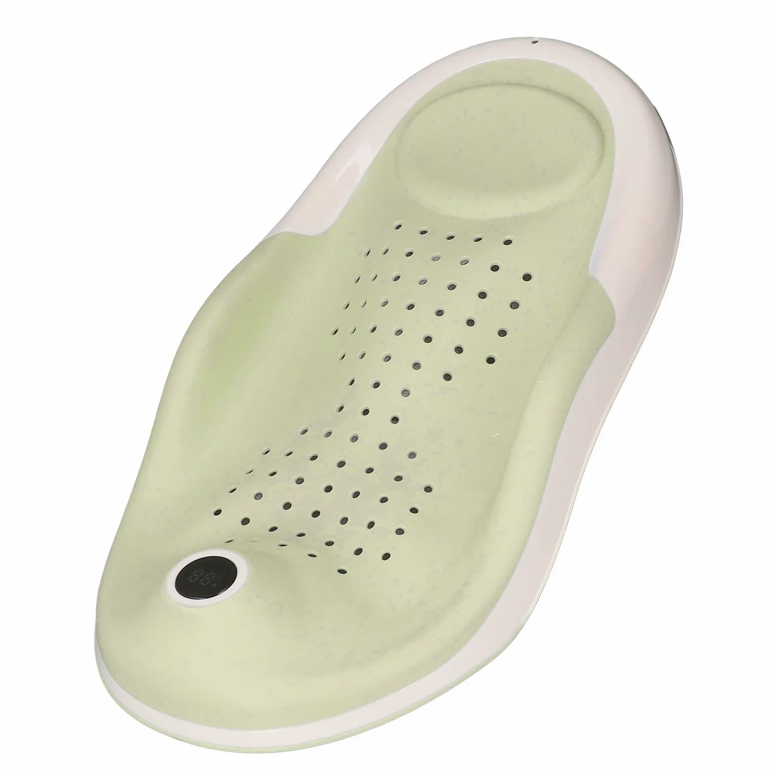 Supporto per Bagnetto con Termometro, Vasca di Supporto per Bagnetto Infantile Sedile di Supporto Sicuro per la Casa (GREEN)