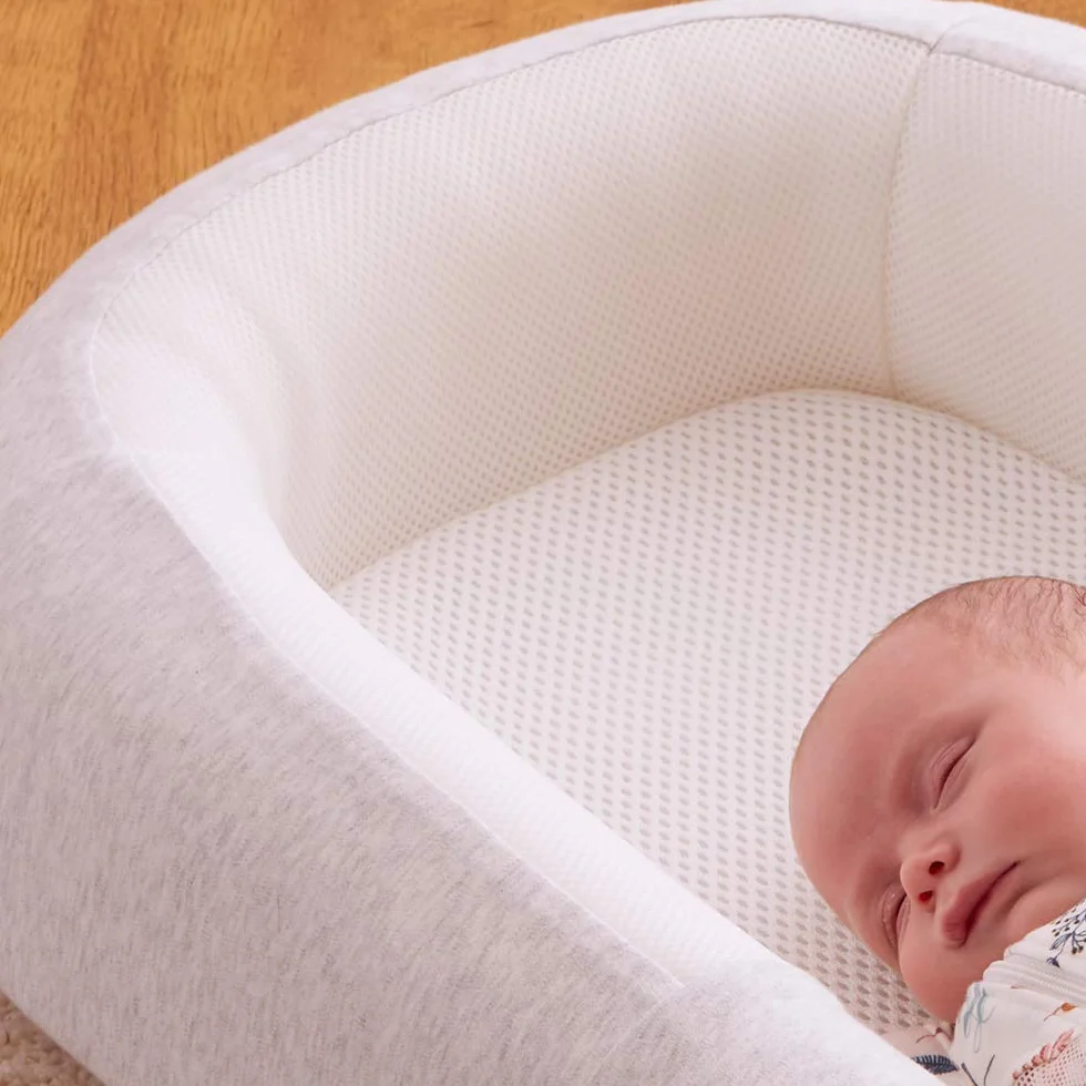 PurFlo Ricambio Sleep Tight Baby Bed Cover,Minimal Grigio, Tessuto Morbido e Traspirante, Design Easy Fit, Lavabile in Lavatrice, Durevole Accessorio Per Letto Bambino Per Uso quotidiano