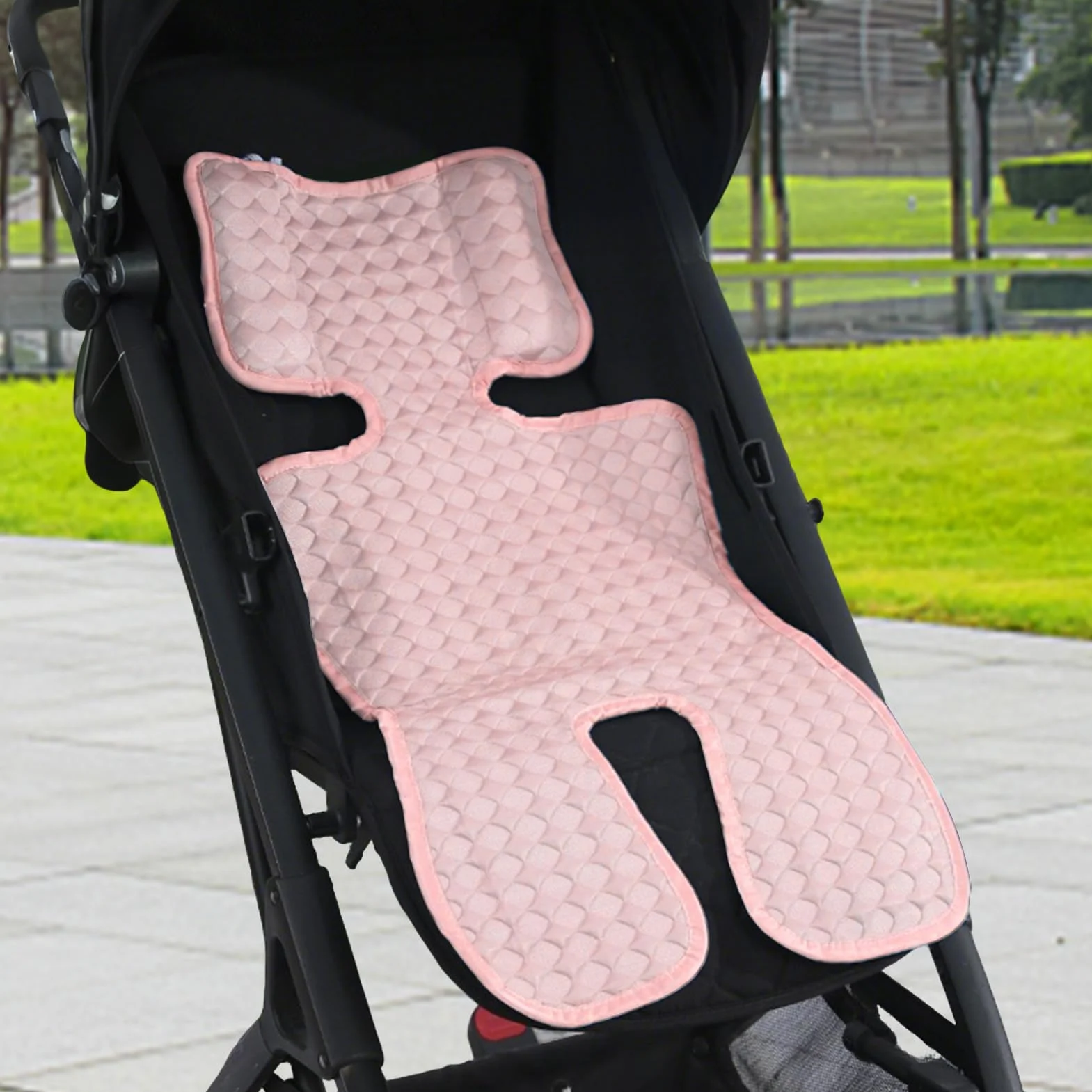 Tappetino di raffreddamento per passeggino, traspirante, per seggiolino auto, morbido e confortevole per passeggino, seggiolino di sicurezza per bambini, seggiolone, cuscino freddo per l'estate e i