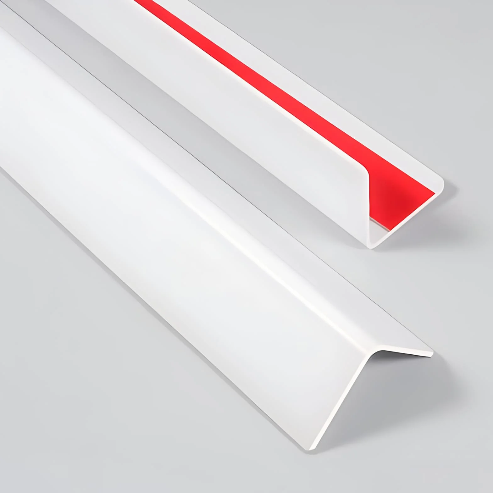 Paraspigoli da parete bianco, 4 pezzi, 0,9 m x 2,5 cm, paraspigoli autoadesivi per pareti, porte di armadi, bordi protettivi, facile da installare (90 cm x 2,5 cm)