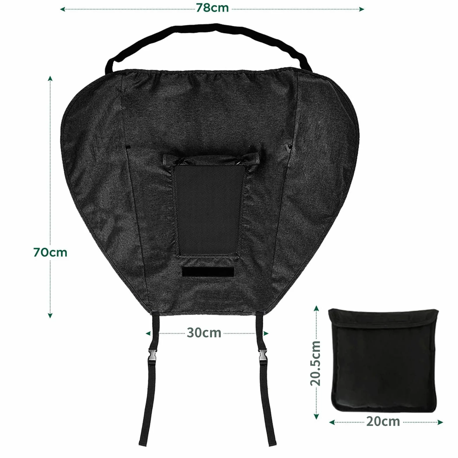 parasole per passeggino,Parasole per Carrozzina Universale Coperture,Anti-UV per Passeggini Universale,CapottinaParasole per Passeggino,Navicella - Regolabile (Nero)