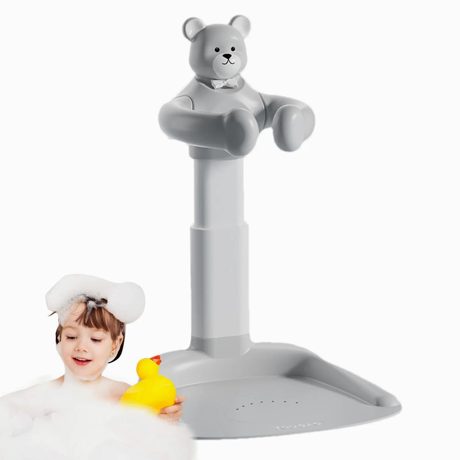 Supporto da bagno per, supporto per bagnetto | Supporto per bagnetto Base antiscivolo In piedi,Maniglia per sedia da bagno con maniglia per sedia portatile regolabile per la mamma