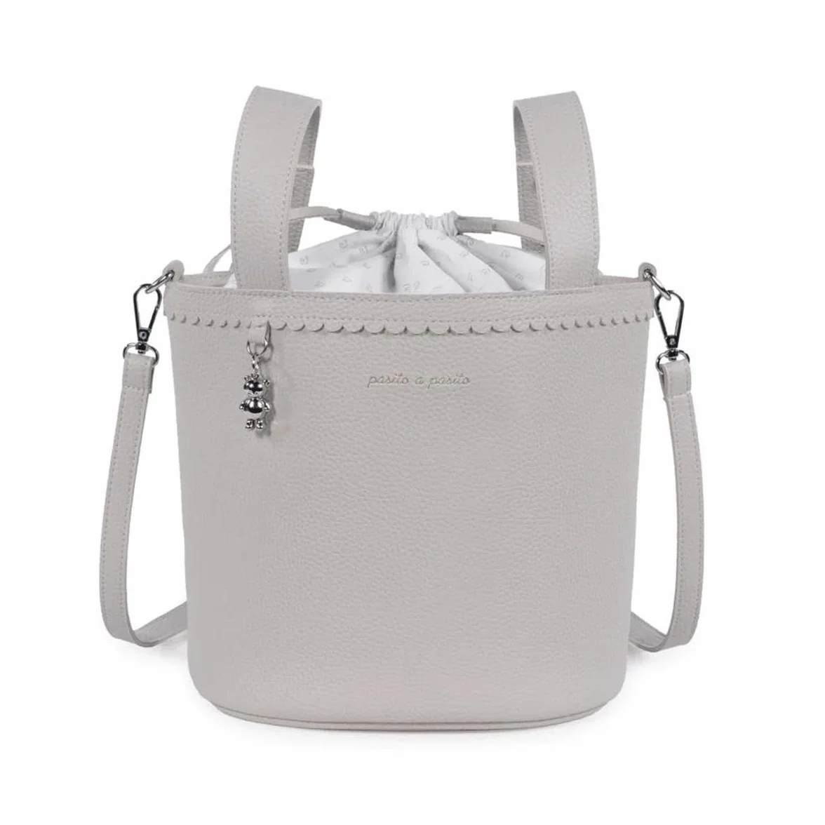 Pasito a Pasito BORSA BUCKET ICON SMOKE, grigio
