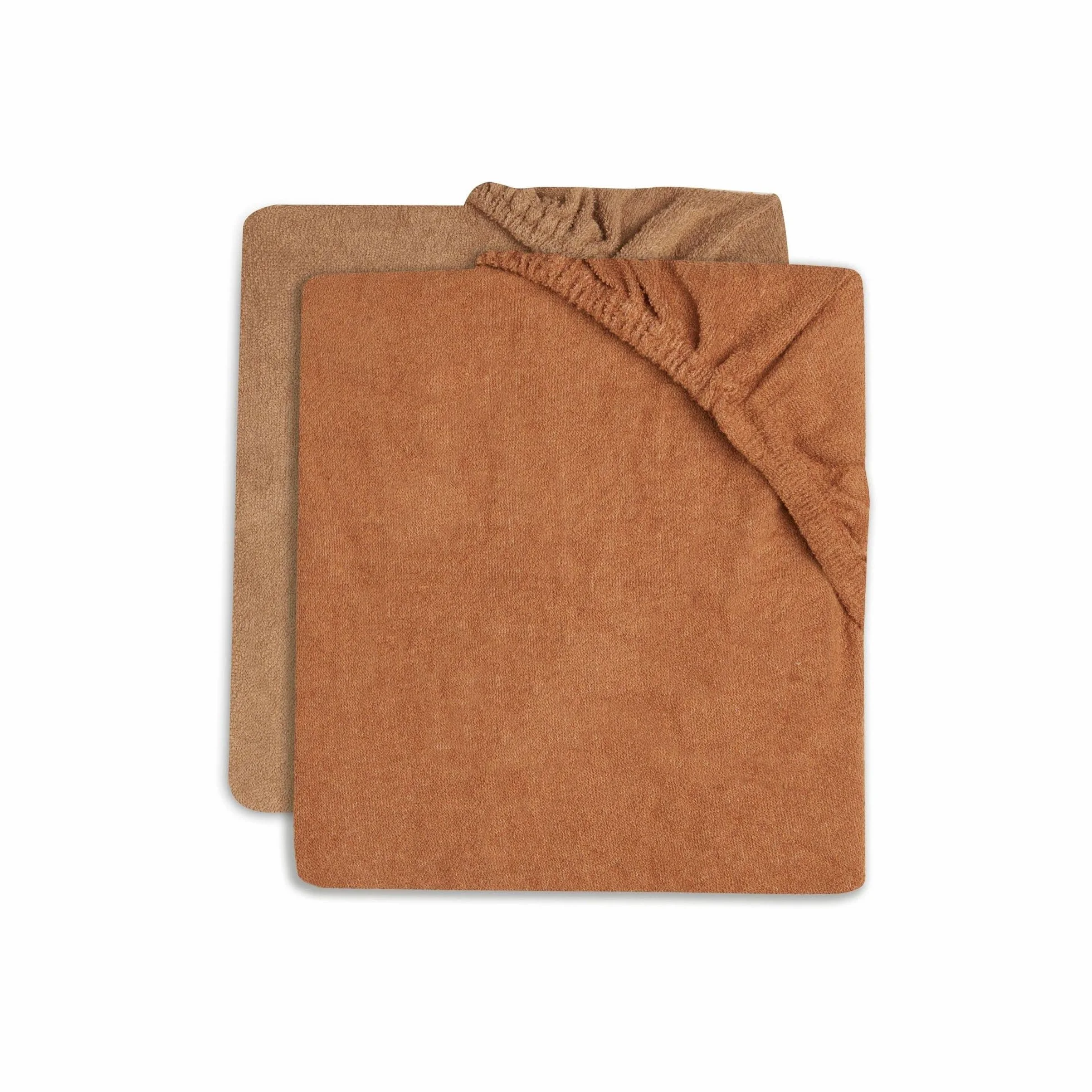 Jollein - Set di 2 fodere per fasciatoio 50 x 70 cm, in spugna di caramello e biscotti