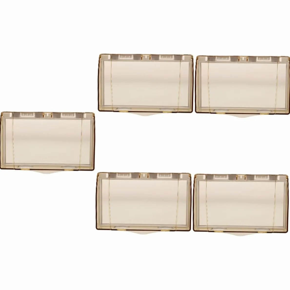 NUOBESTY 5 Pezzi Copriprese Elettriche per Muro Copertura per Prese e Umidi Facile Installazione e Design Compatto Adatta per Case Uffici e Hotel