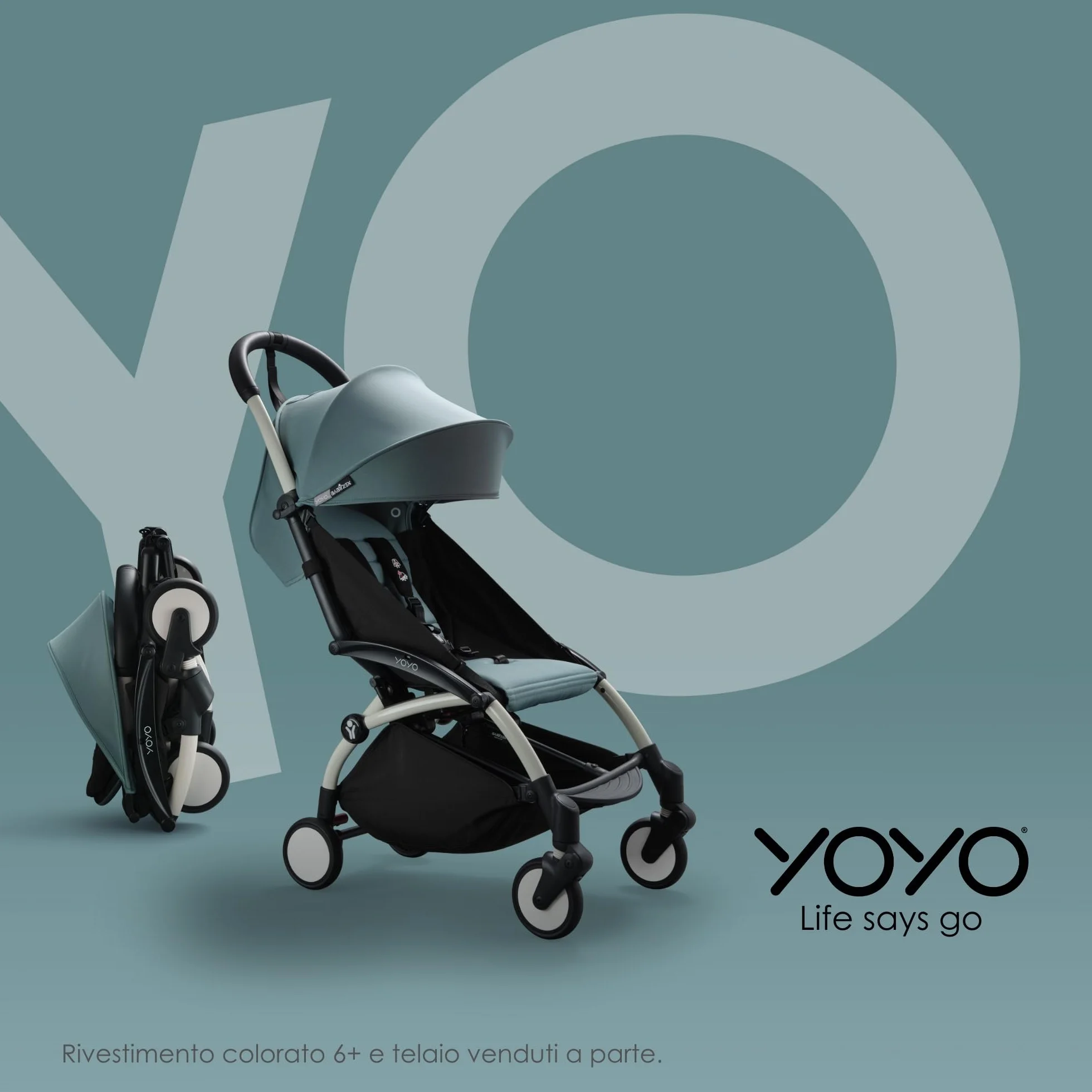 Babyzen Borsa YOYO, Ginger - Per uno spazio addizionale sul passeggino YOYO2 - Include una base robusta, ruote e ganci