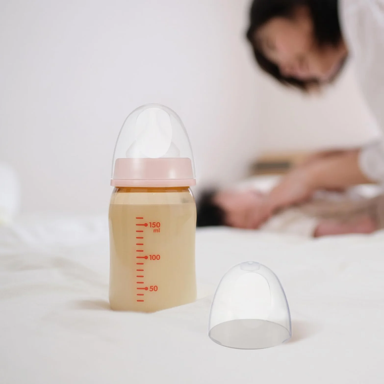 GARVALON Coperchi Trasparenti per Biberon in Plastica Resistente, Tappi di Ricambio Antiperdite per Bottiglie di Latte Set da 3 Pezzi per Protezione Igienica Durante L’allattamento