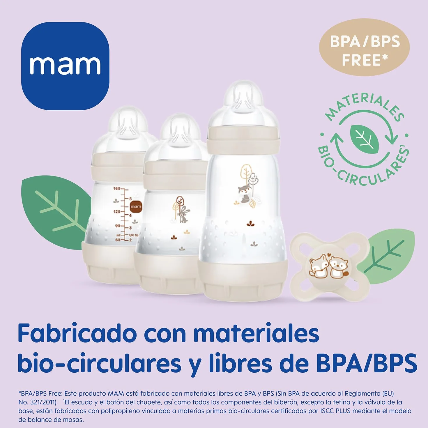 MAM Set de Recién Nacido, Set Regalo, Incluye: 2 Biberones Anticólico de 160ml, 1 Biberón Anticólico de 260ml, 1 Chupete Original Start, 1 Broche para Chupetes, a partir de 0 meses, Rosa