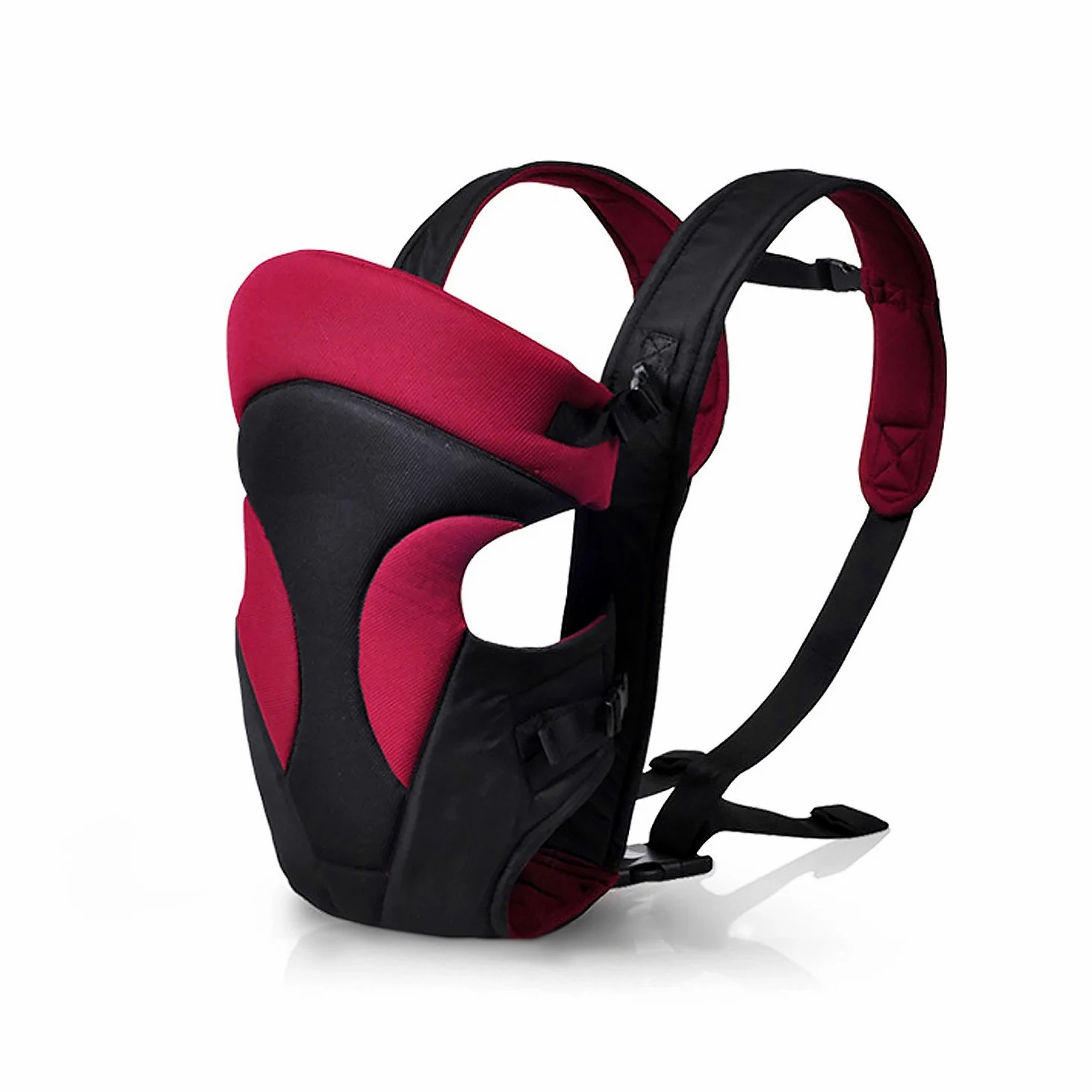 SONARIN Nuova Marsupio Neonati,Sicura e Comoda,rinforzata in posizione ergonomica, portatile traspirante multifunzionale all-season,varietà di posizione, il miglior regalo per bambini(Rosso scuro)