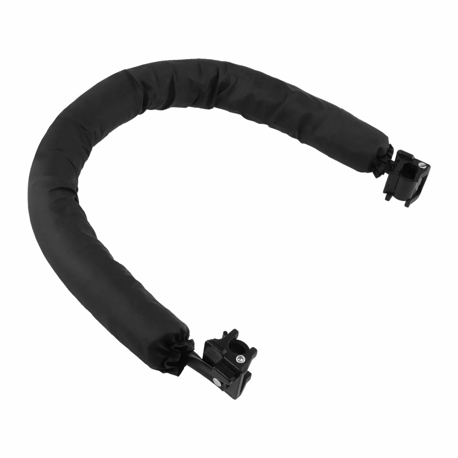 Paracolpi Passeggino 42x32 cm, Barra Passeggino Staccabile Protettivo Bracciolo Compatibile con Passeggini Larghezza 32-37 cm, Asta di Sicurezza in Acciaio- Nero