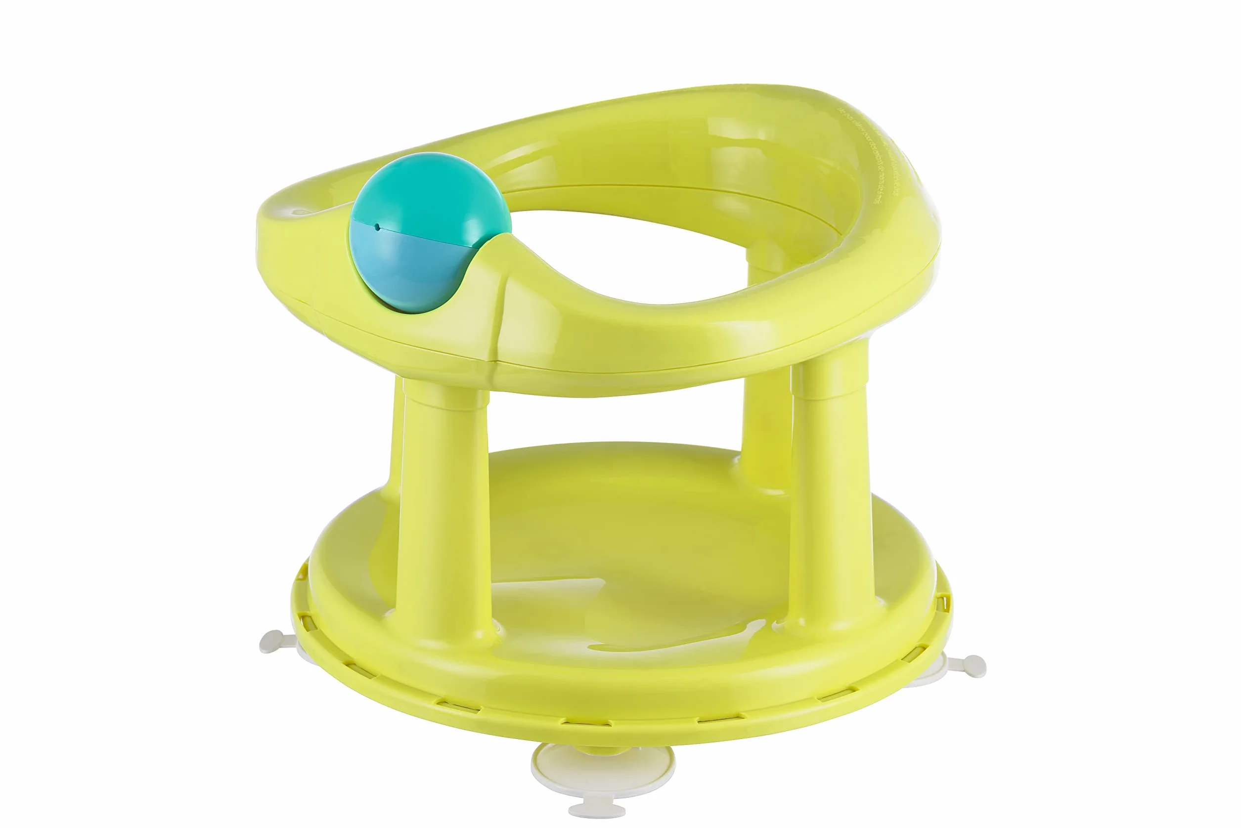 Bebeconfort Seggiolino Girevole Bagnetto neonato per Vasca da Bagno e Doccia, Seggiolino da bagno per bambini fino a 10 kg, Girello per il Bagnetto, Seduta ergonomica, Ventose di Sicurezza, Lime