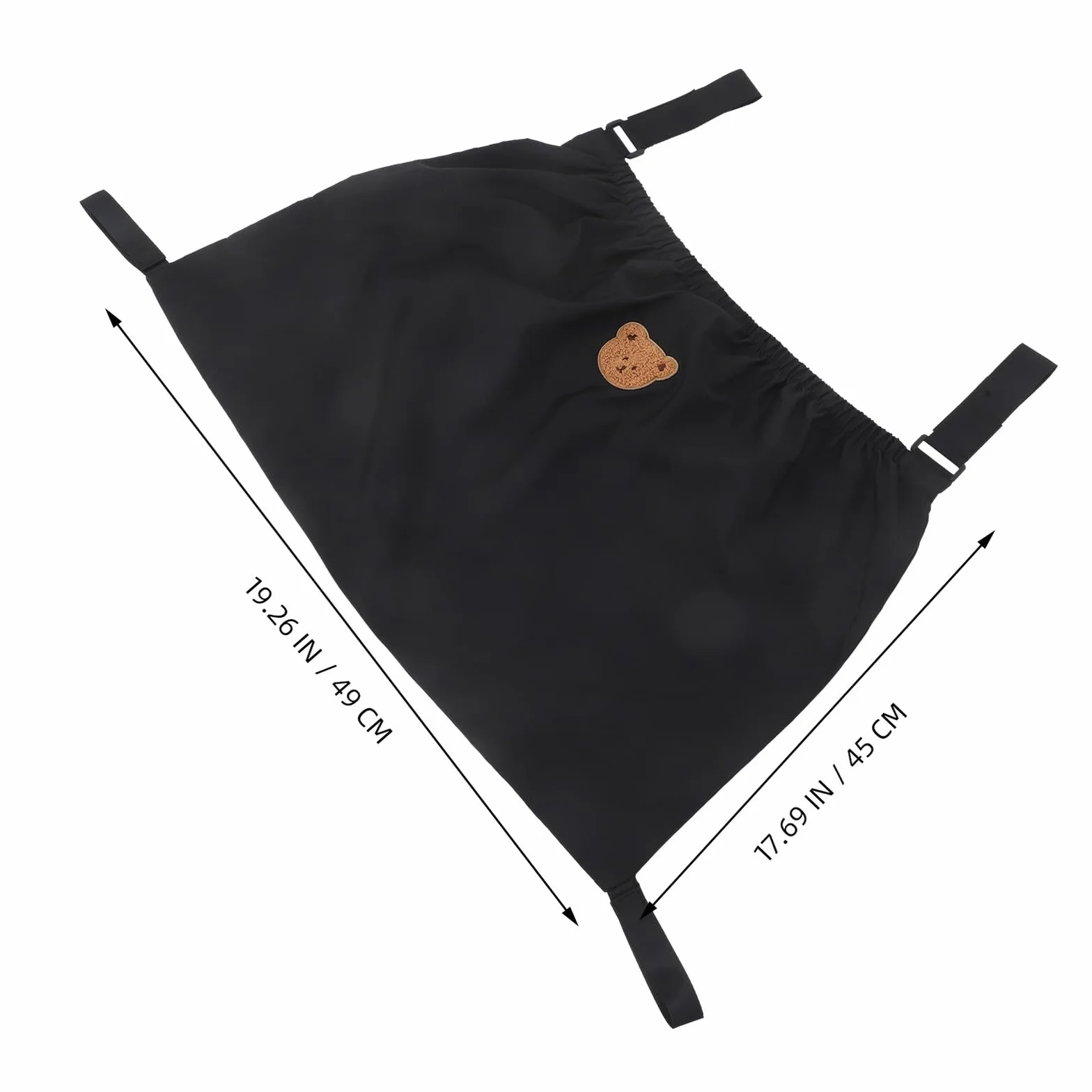 KOMBIUDA per passeggino cesti appesi sacca passeggino per pannolini organizer stoccaggio nylon Nero