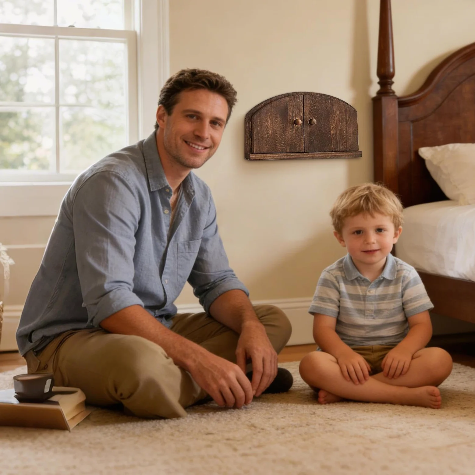 Placche copripresa elettriche - Rustiche a prova di bambino decorative | Copriplacca con Porta Fatata - per Camera da Soggiorno Bagno Asilo Appartamento Dormitorio Ufficio Scuola Bambini Animali Domes