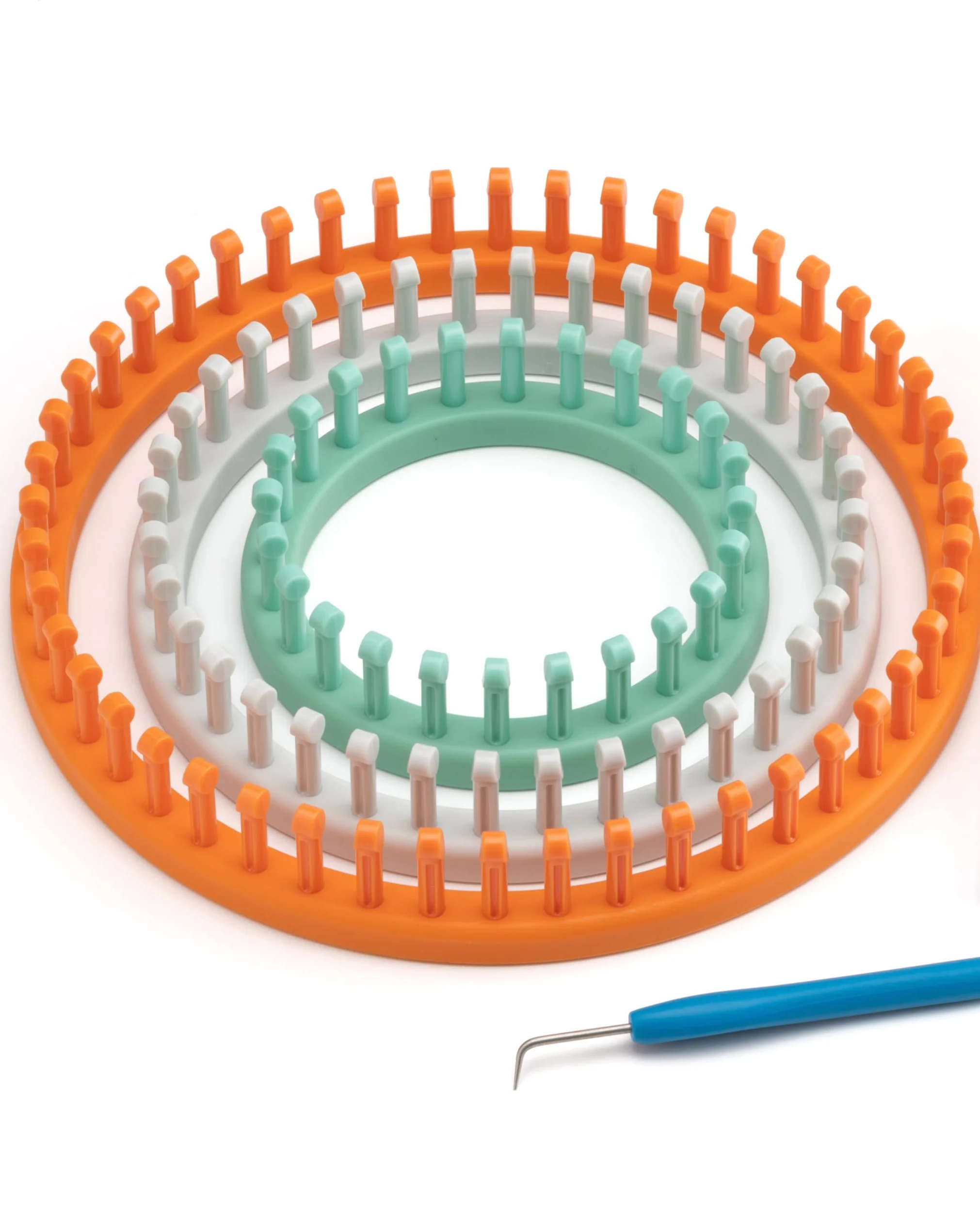 Authentic Knitting Board KB8100-FBA Set di telai Rotondi, Calibro 5/8", 48, 36 and 24 peg looms