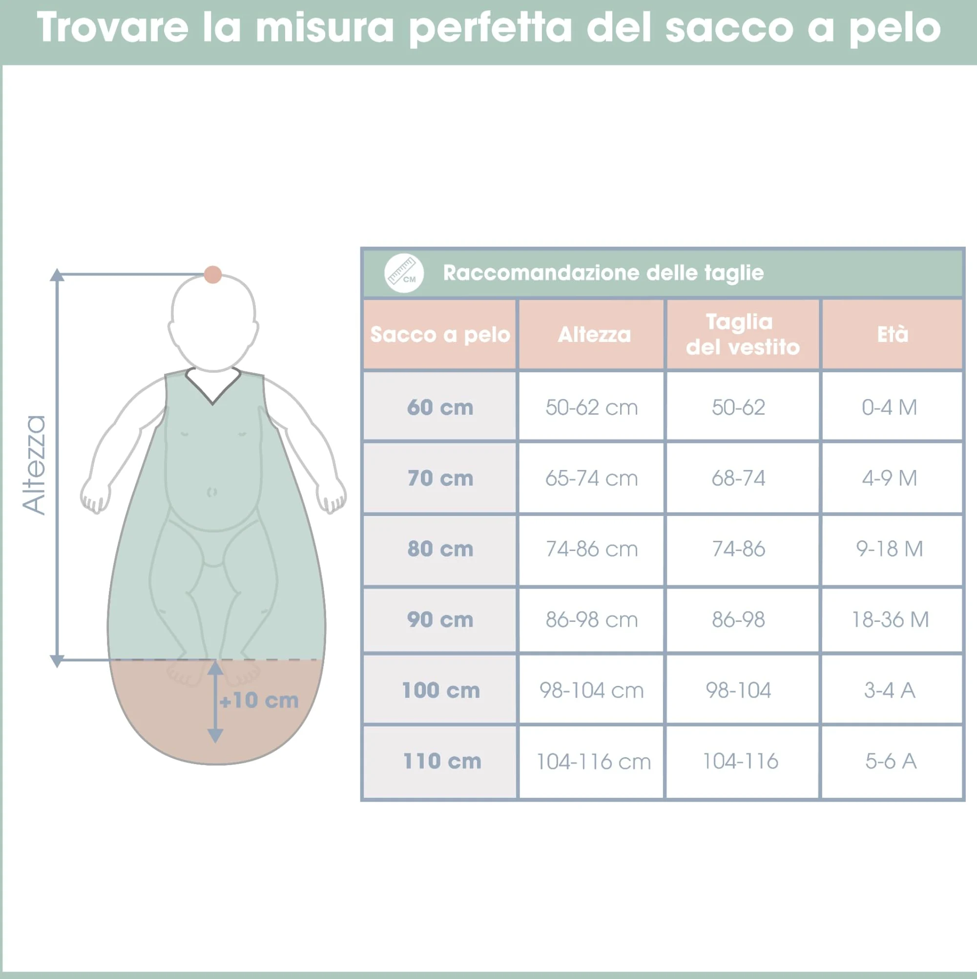 emma & noah Sacco nanna invernale 3,5 TOG, sacco a pelo per neonato, in diversi colori, in cotone biologico, certificato Oeko-TEX, maniche rimovibili, sacco a pelo per neonati (Essential beige, 60 cm)