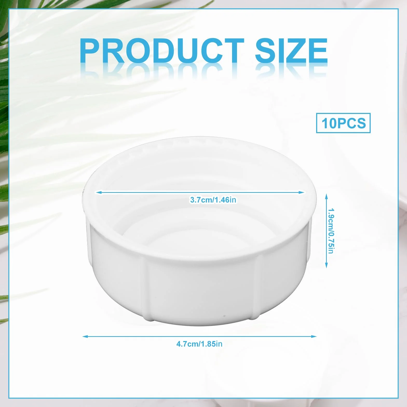 10pz Tappi Stretti per Dr Brown e Medela Biberon, Senza BPA Tappi di Ricambio per Biberon da Viaggio e da Riporre con Guarnizione di Tenuta per Ameda Accessorio per Biberon (Bianco)