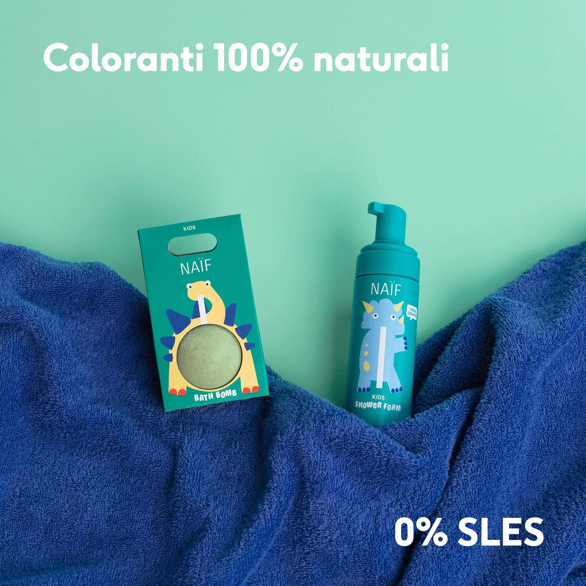 Naïf - Docciaschiuma Colorato per Bambini - Divertimento Doccia Colorato - Formula Delicata - 0% SLES - Dermatologicamente Testato - Di Origine Naturale